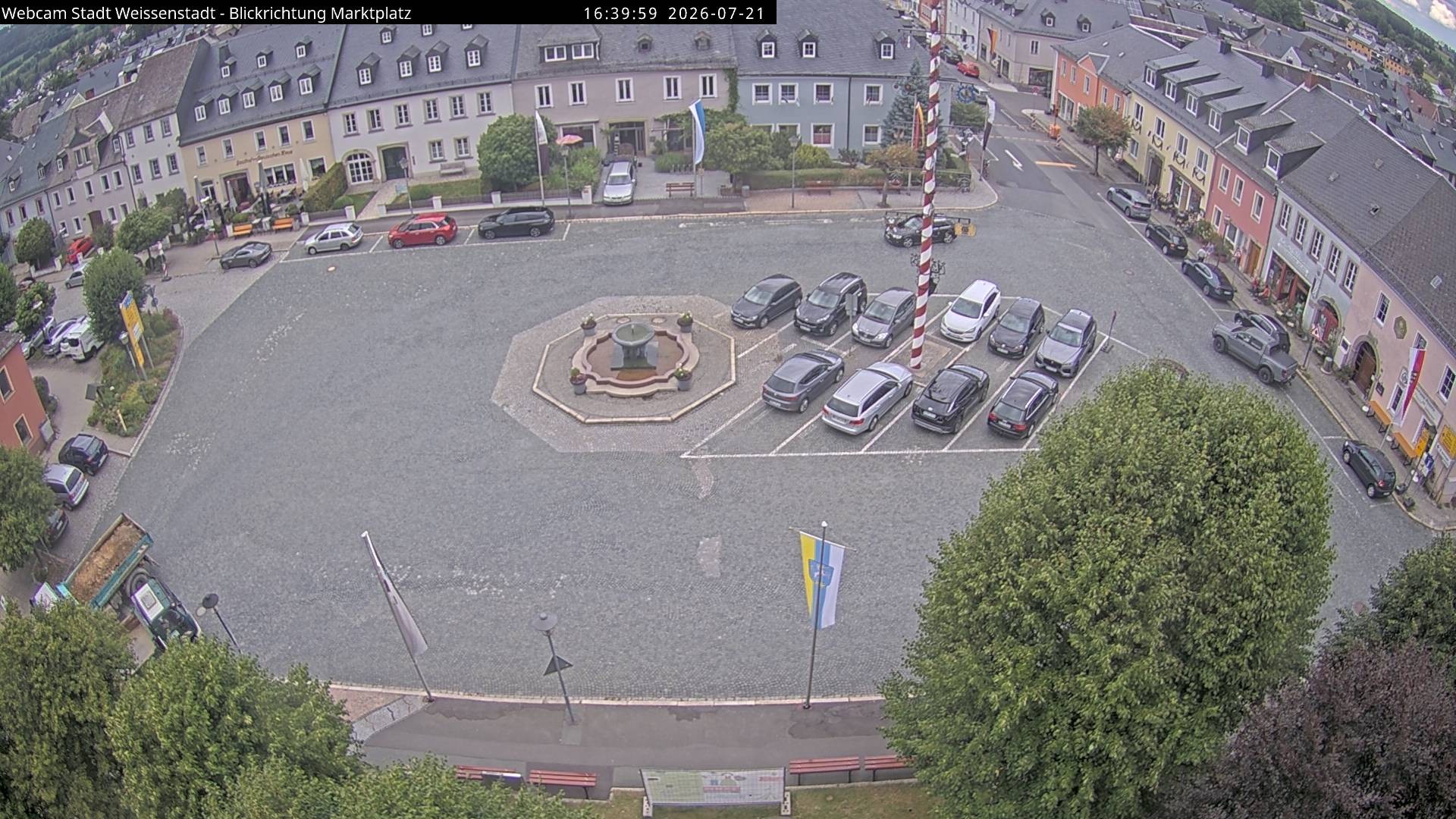 Archiv Foto Webcam Marktplatz Weißenstadt