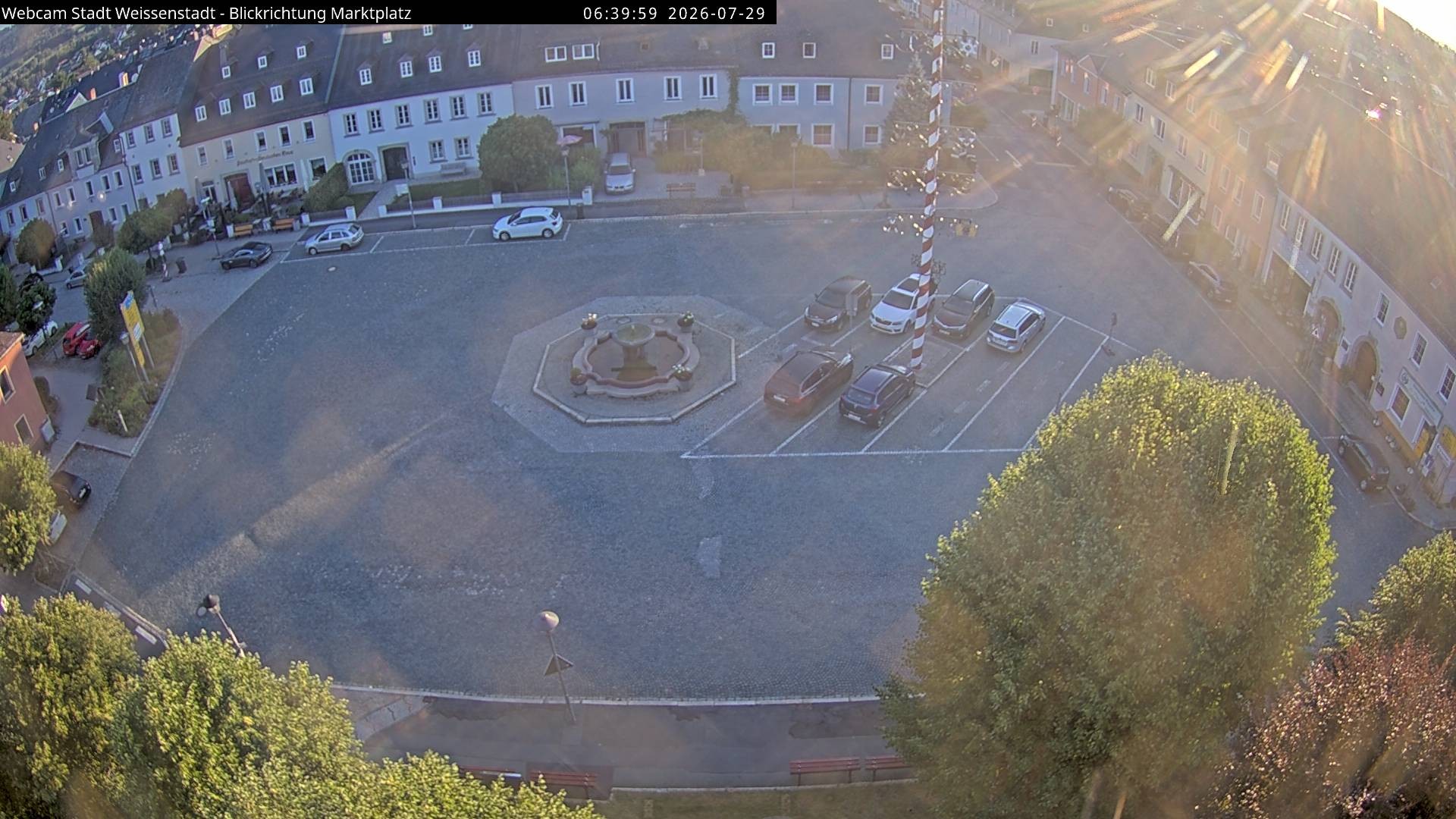 Archiv Foto Webcam Marktplatz Weißenstadt