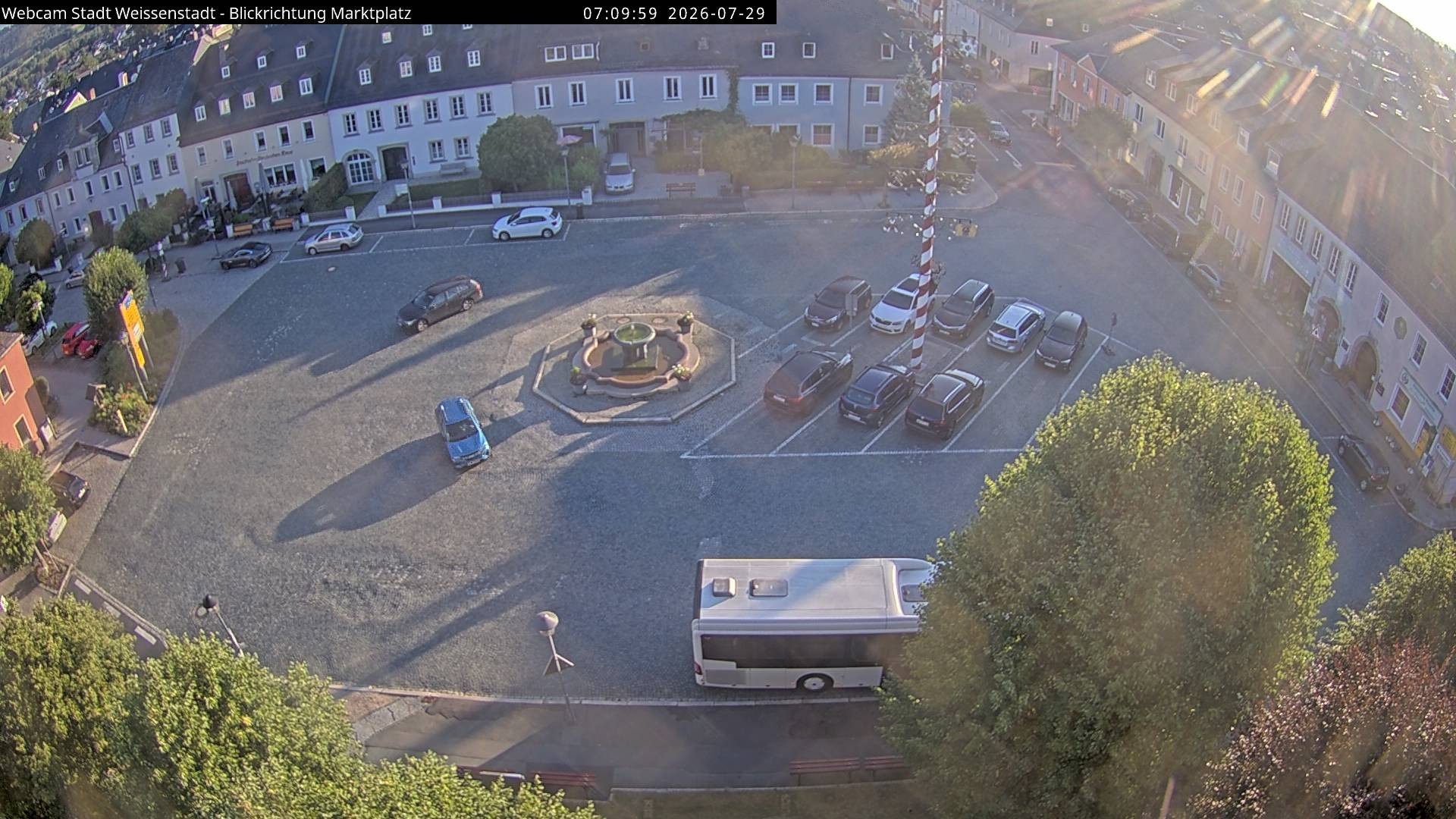 Archiv Foto Webcam Marktplatz Weißenstadt