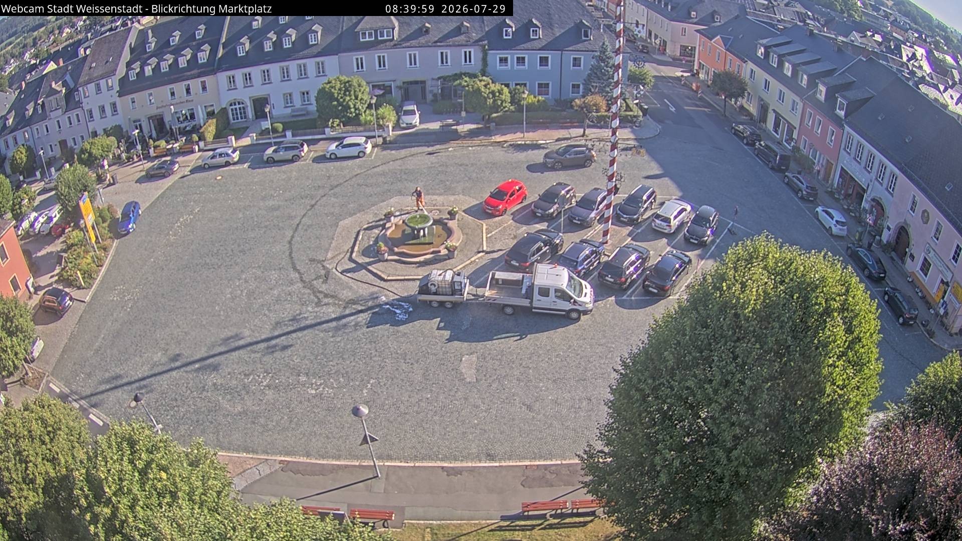 Archiv Foto Webcam Marktplatz Weißenstadt