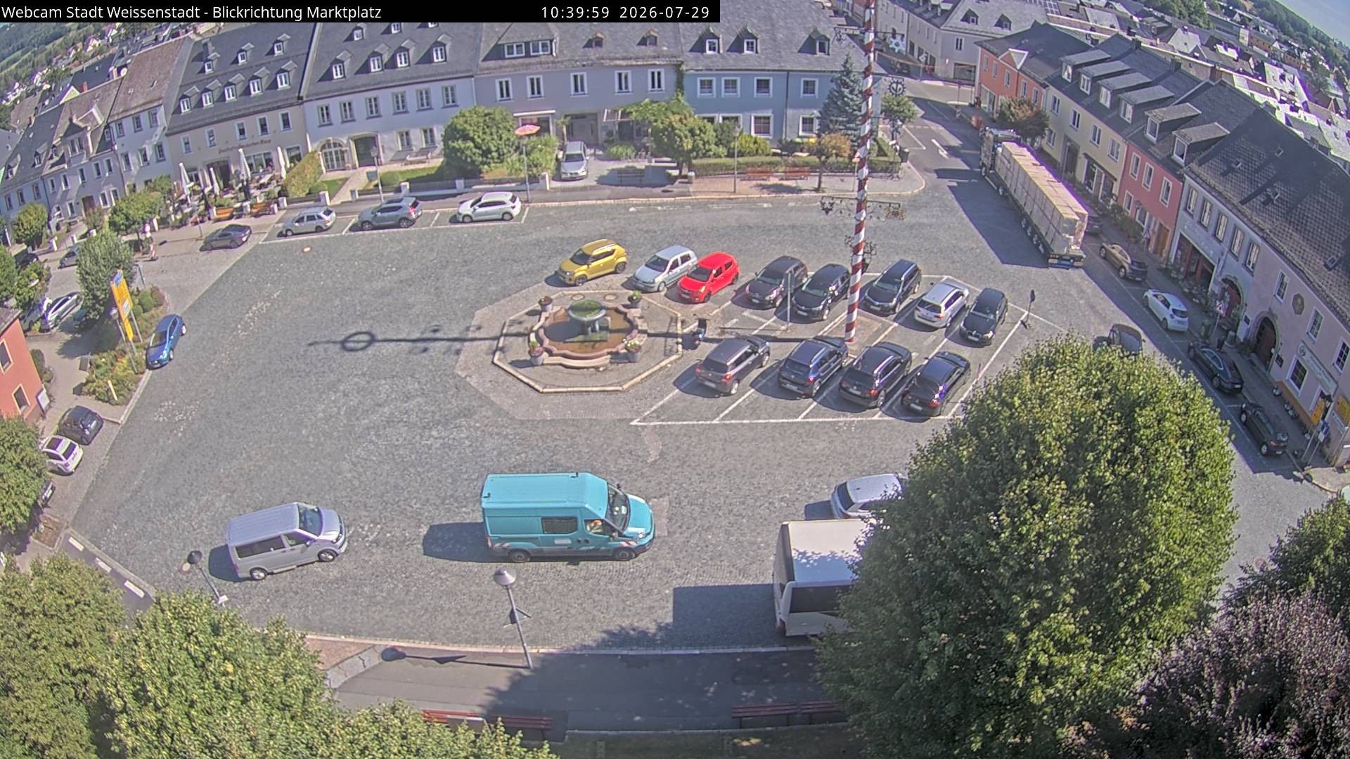 Archiv Foto Webcam Marktplatz Weißenstadt