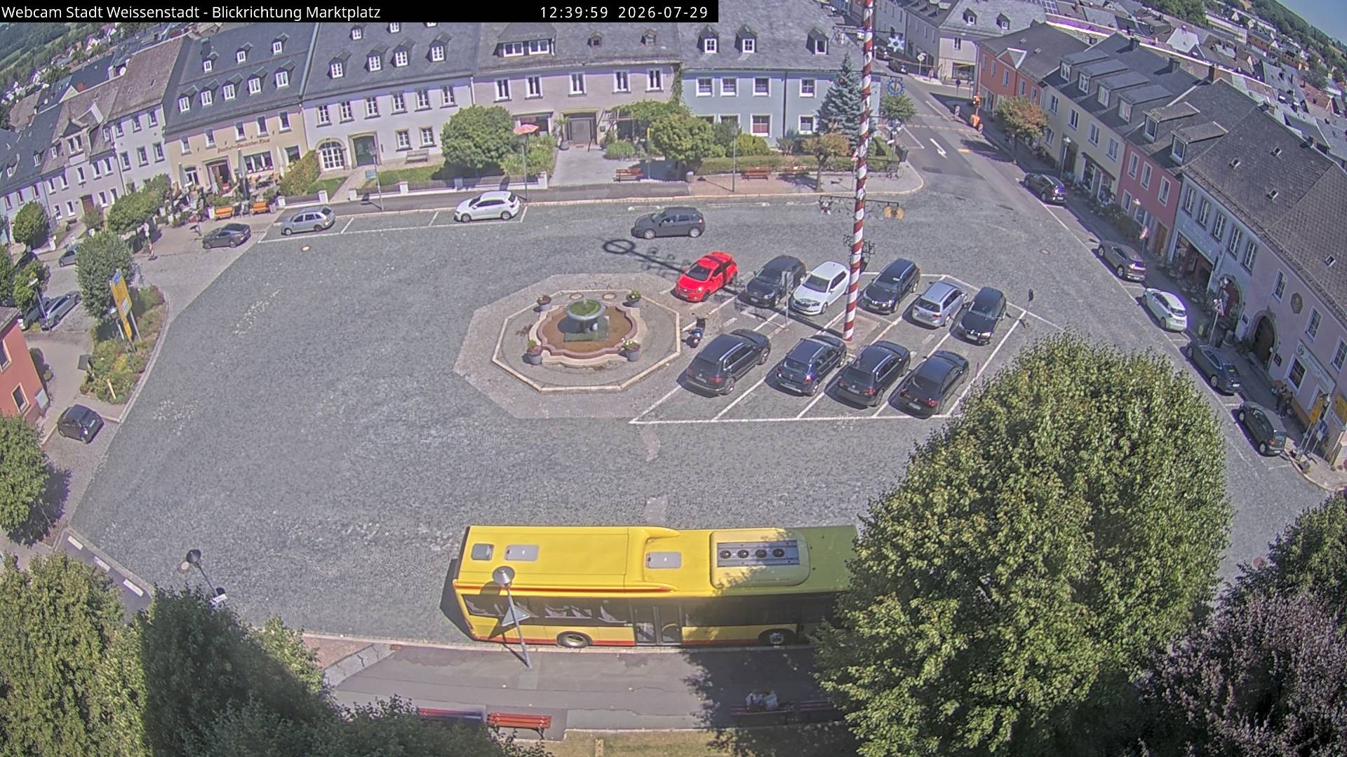 Archiv Foto Webcam Marktplatz Weißenstadt