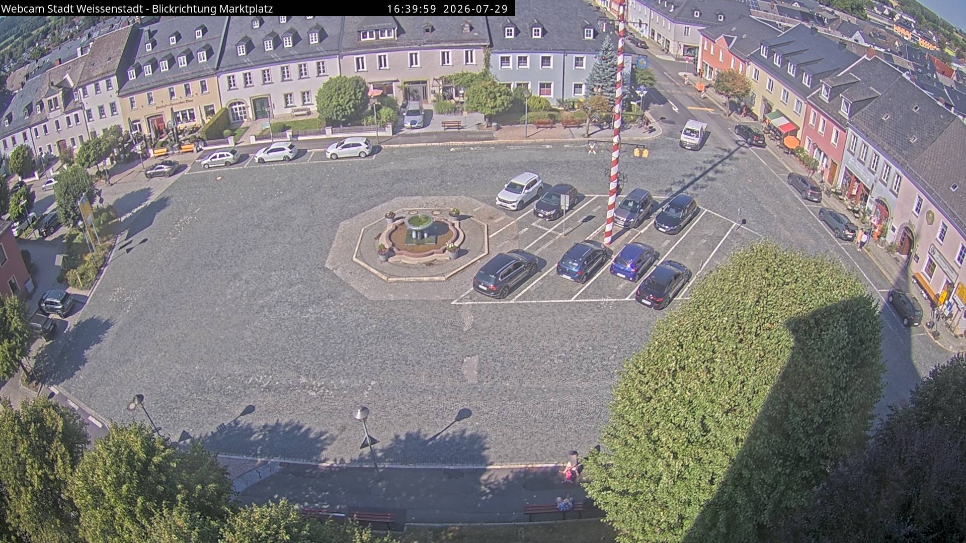 Archiv Foto Webcam Marktplatz Weißenstadt