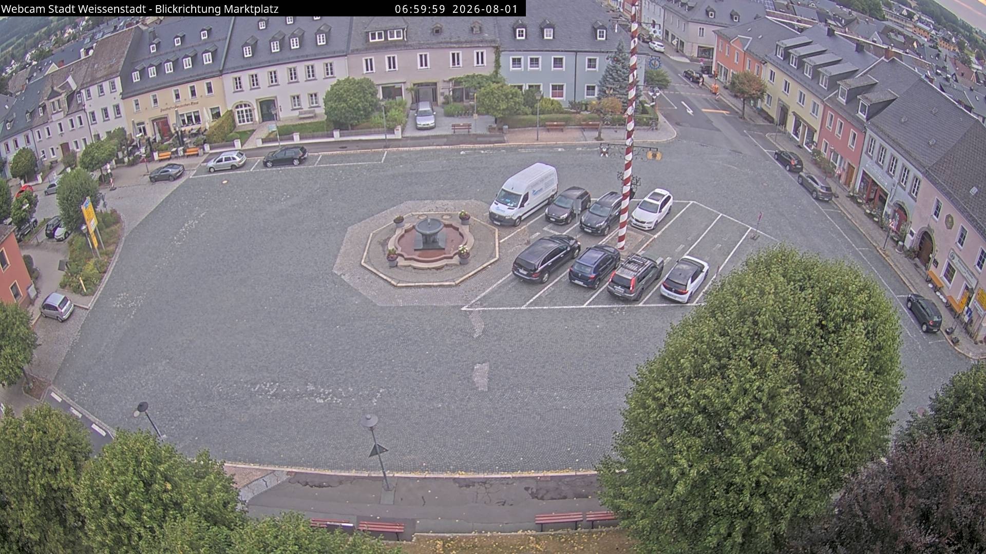 Archiv Foto Webcam Marktplatz Weißenstadt
