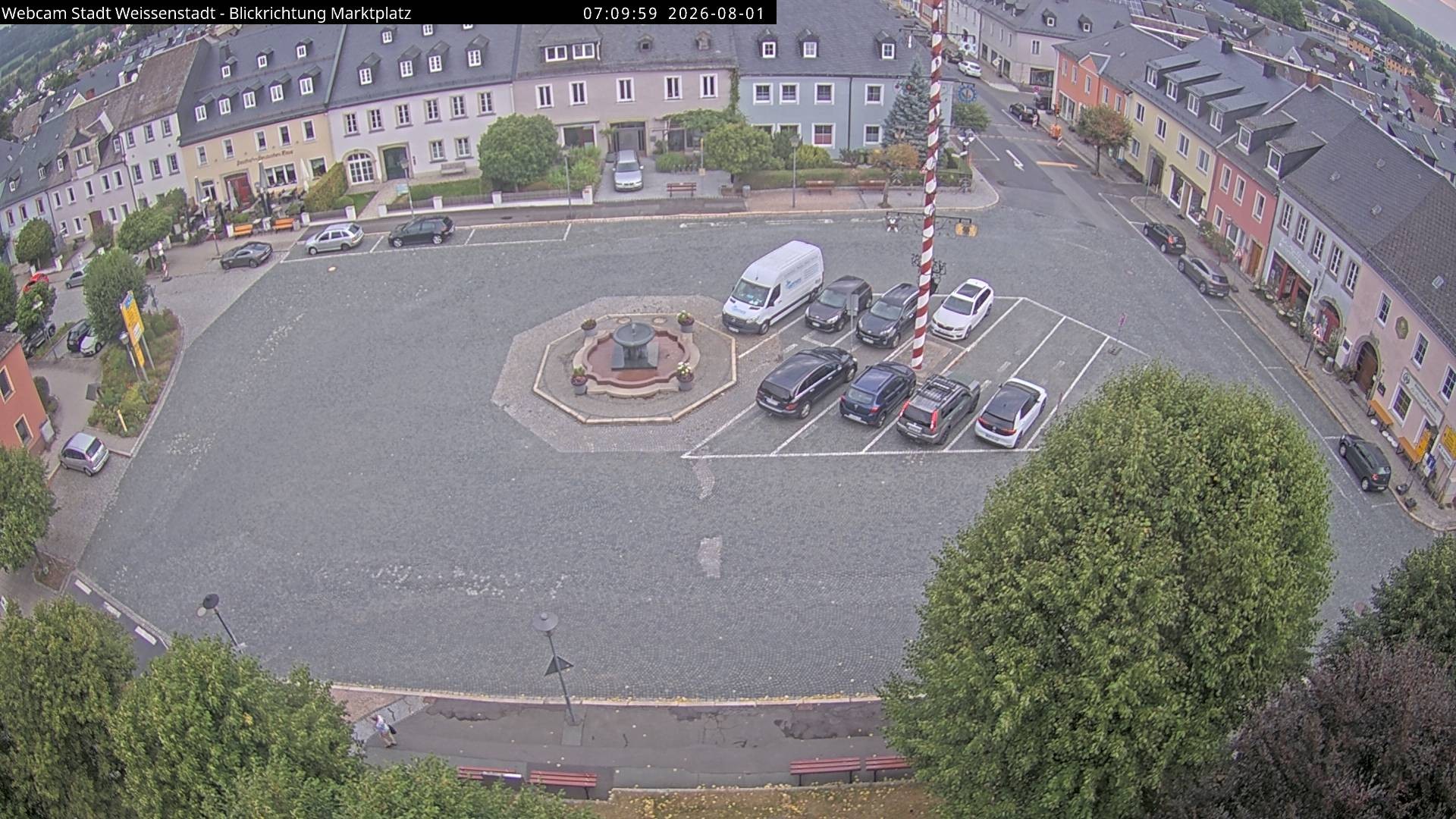 Archiv Foto Webcam Marktplatz Weißenstadt