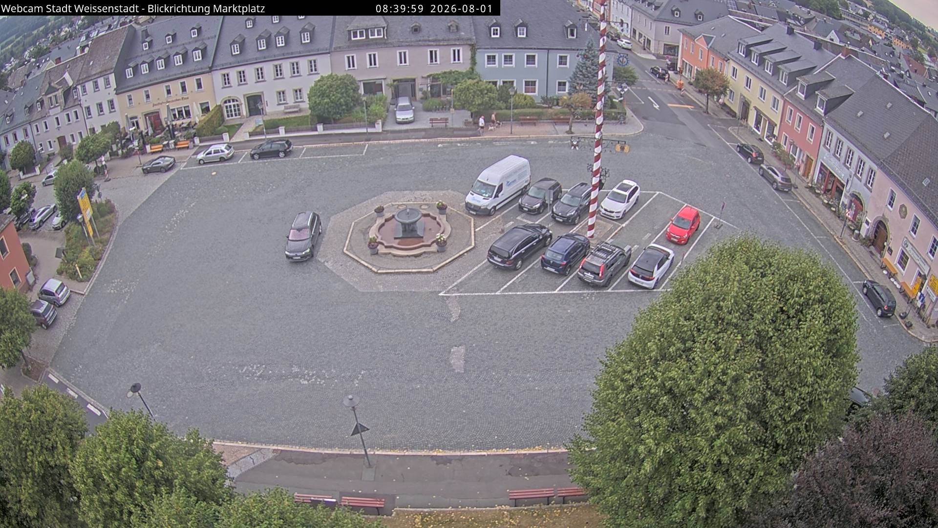 Archiv Foto Webcam Marktplatz Weißenstadt
