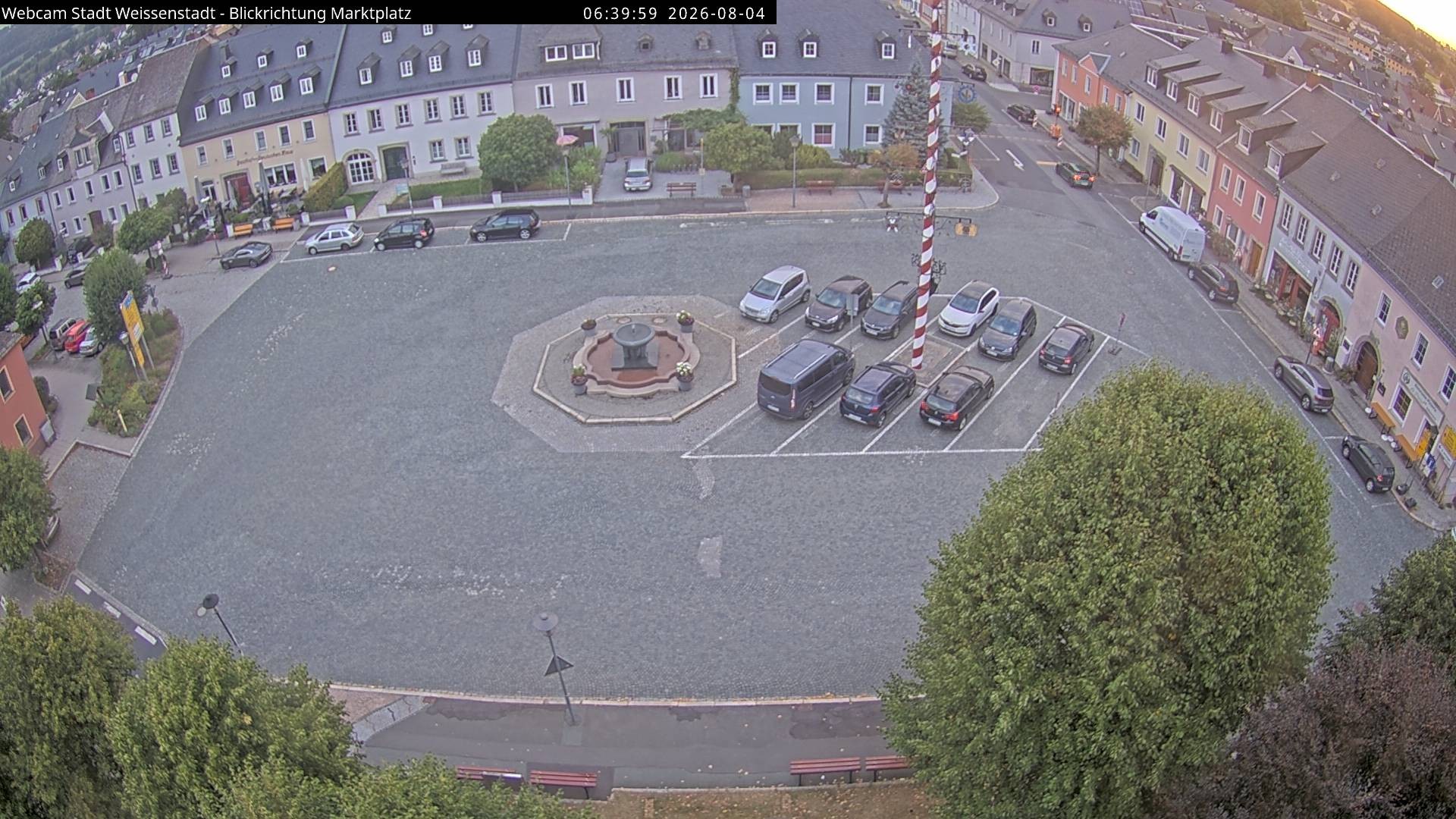 Archived image Webcam Weißenstadt Market Place