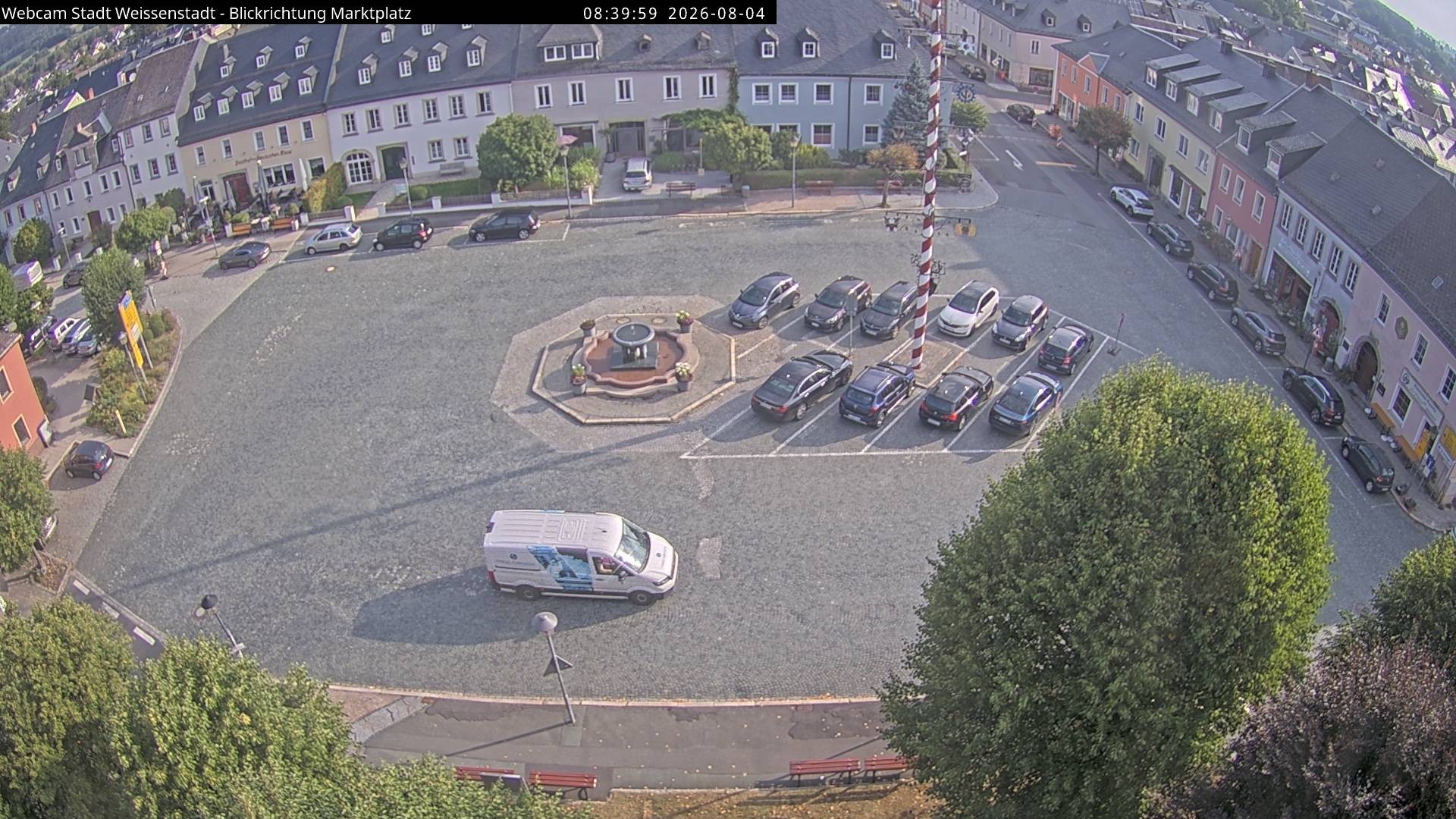 Archived image Webcam Weißenstadt Market Place