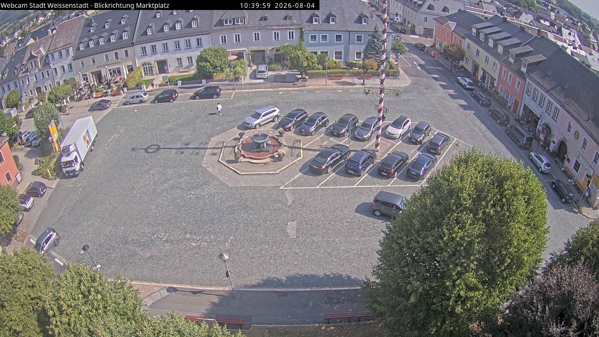 Archived image Webcam Weißenstadt Market Place