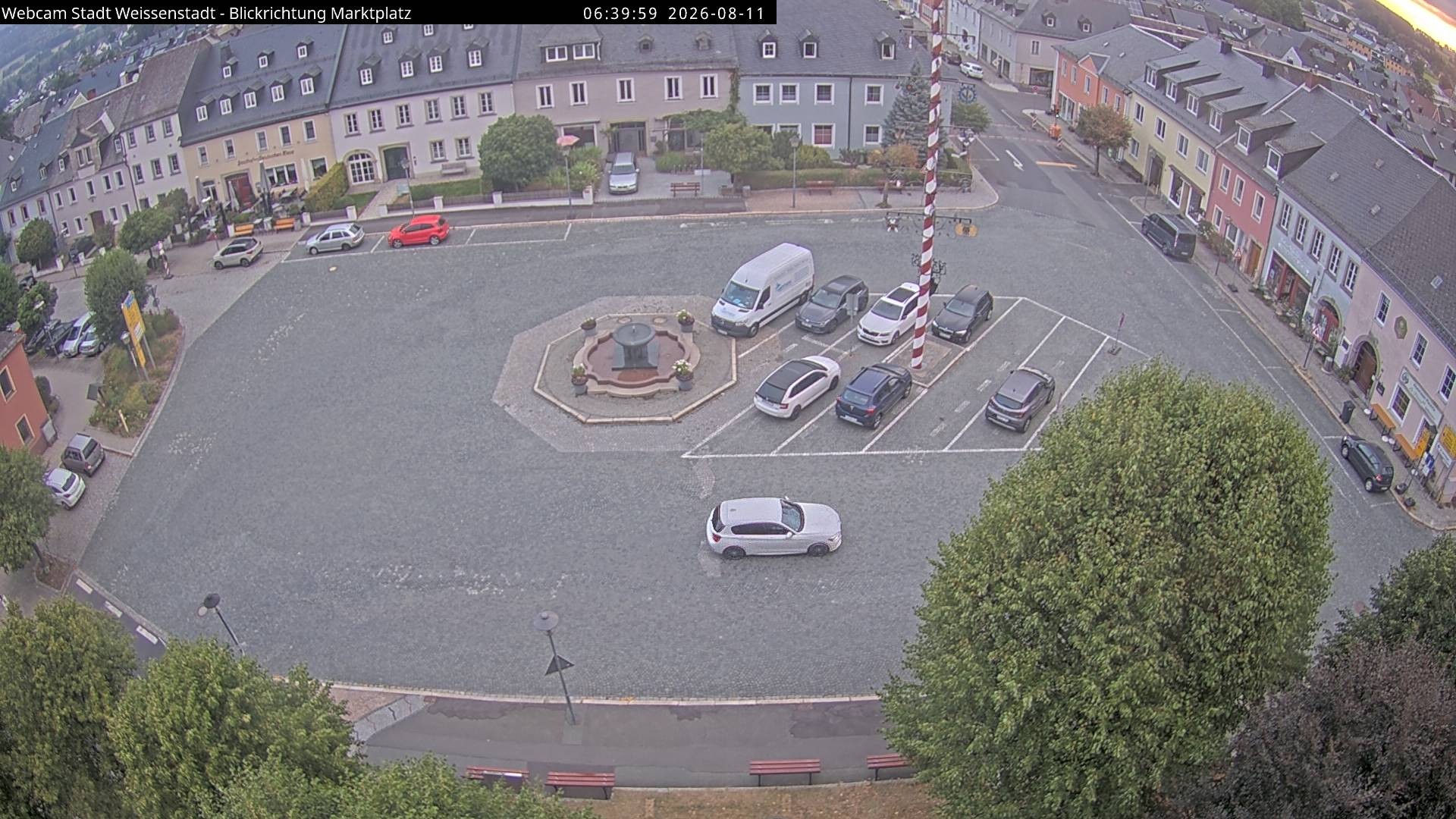 Archiv Foto Webcam Marktplatz Weißenstadt