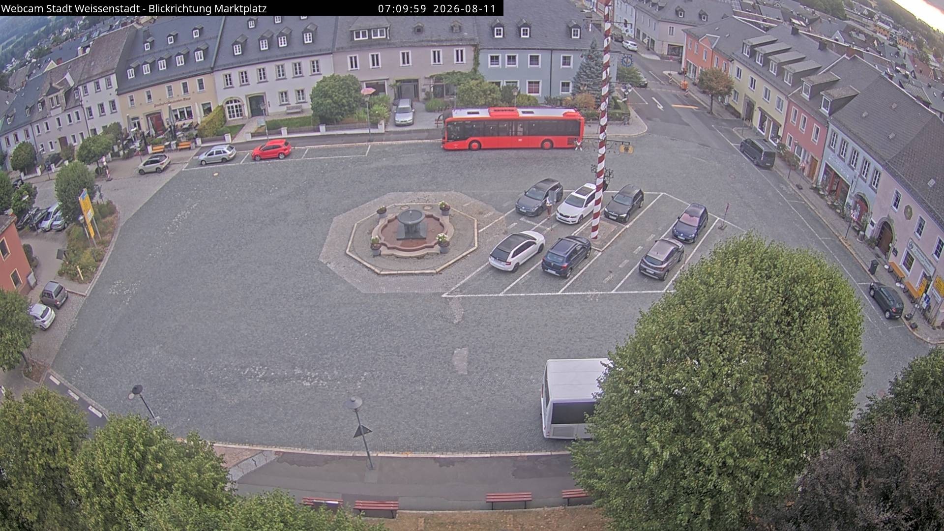 Archiv Foto Webcam Marktplatz Weißenstadt