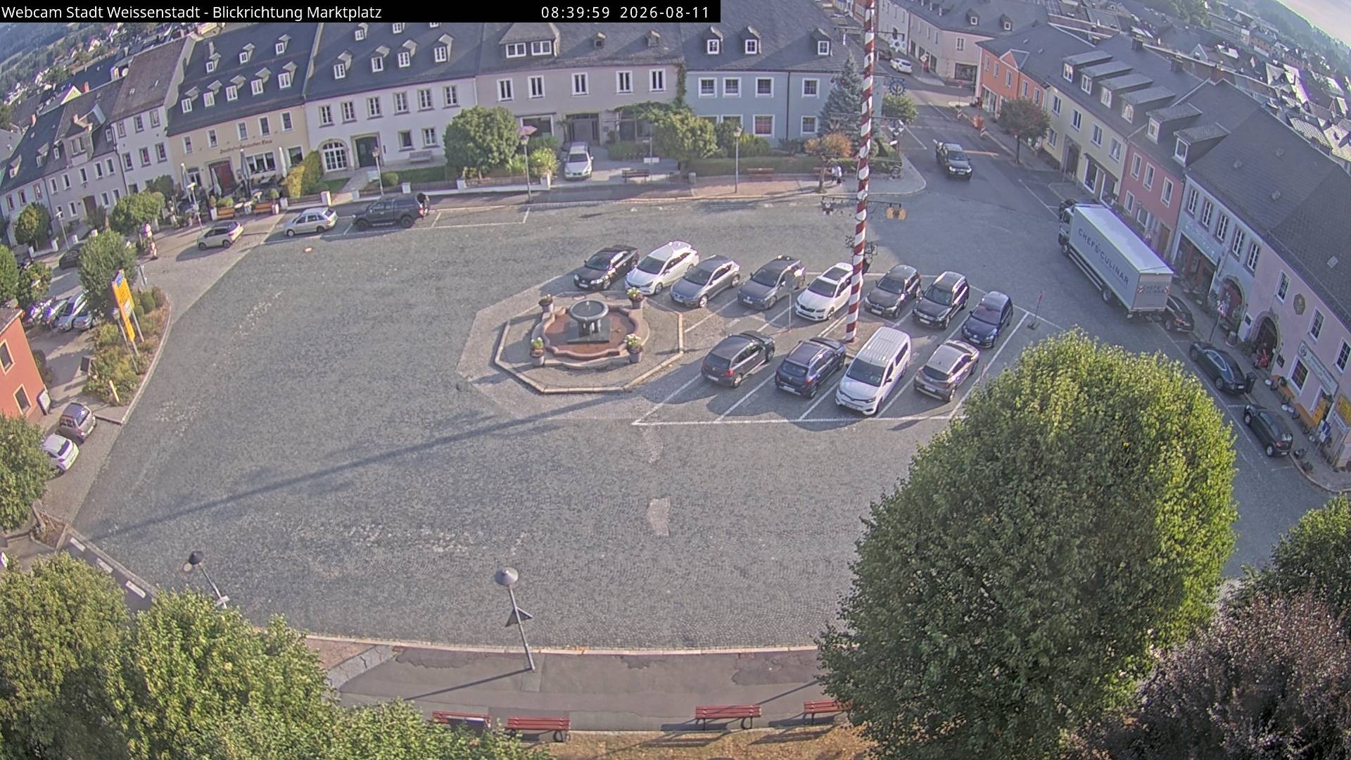 Archiv Foto Webcam Marktplatz Weißenstadt