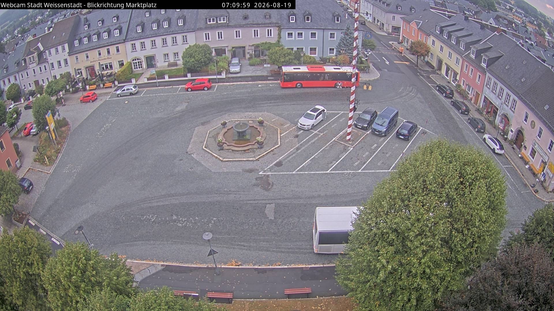 Archiv Foto Webcam Marktplatz Weißenstadt