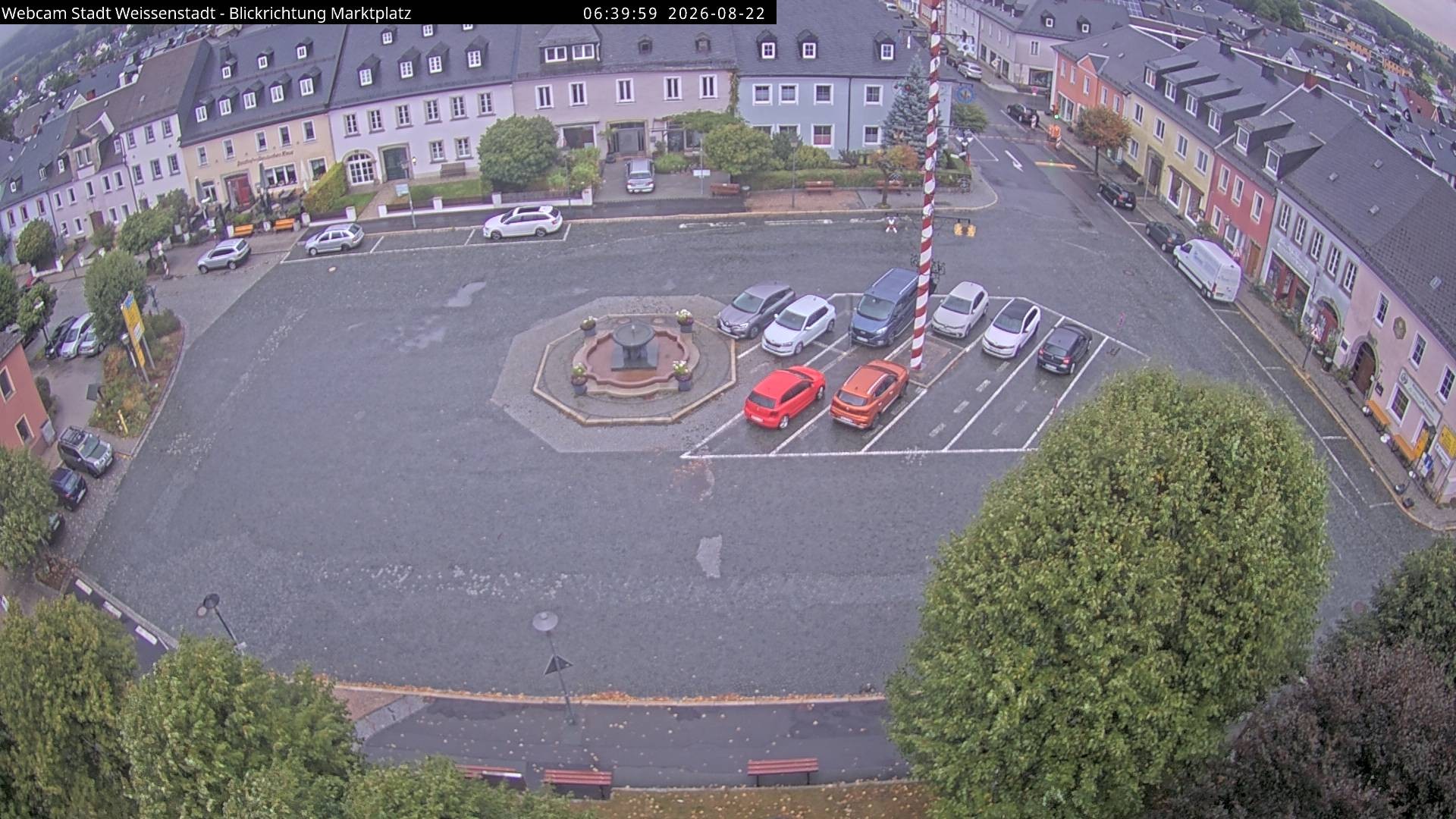 Archiv Foto Webcam Marktplatz Weißenstadt