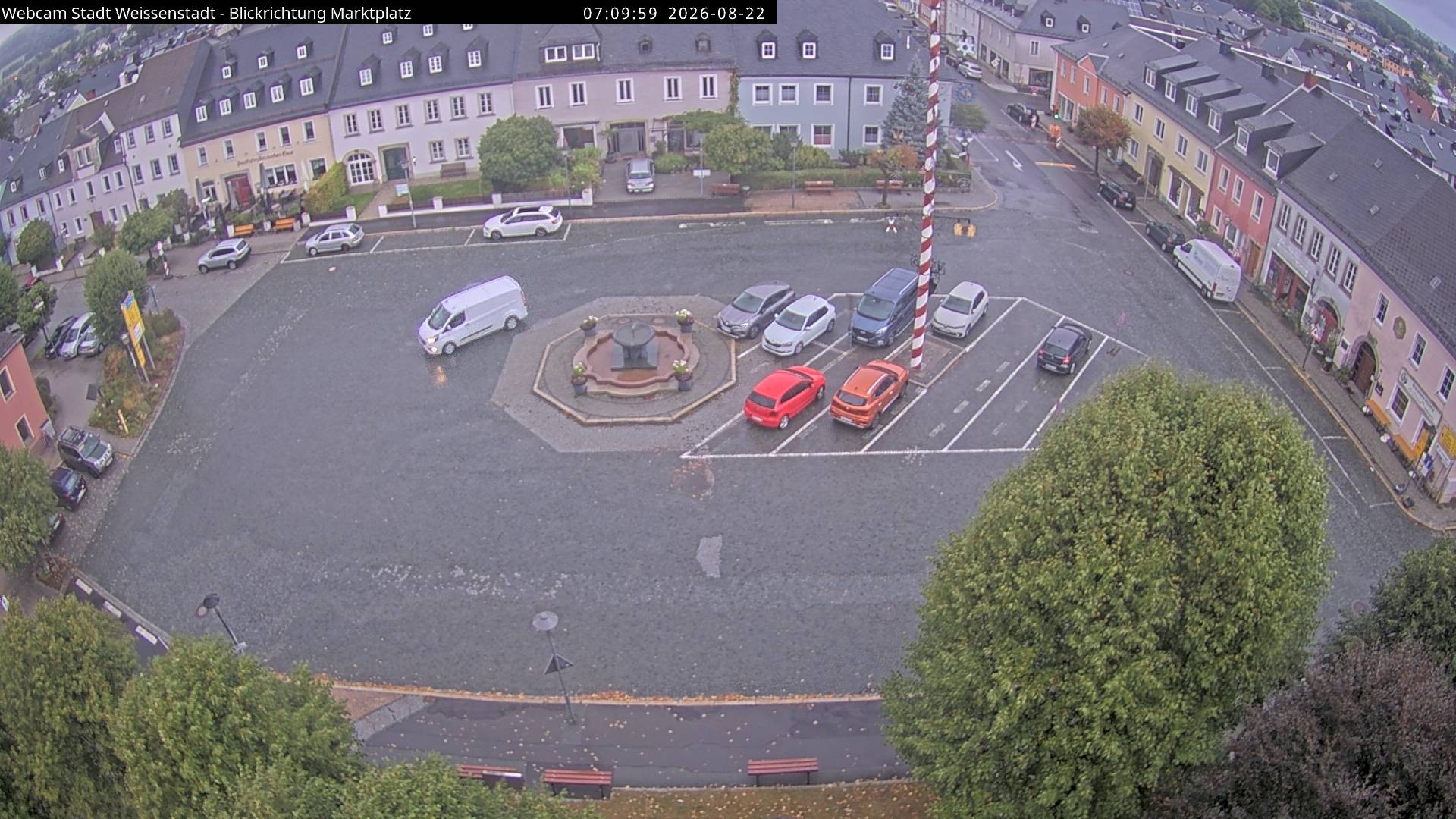 Archiv Foto Webcam Marktplatz Weißenstadt