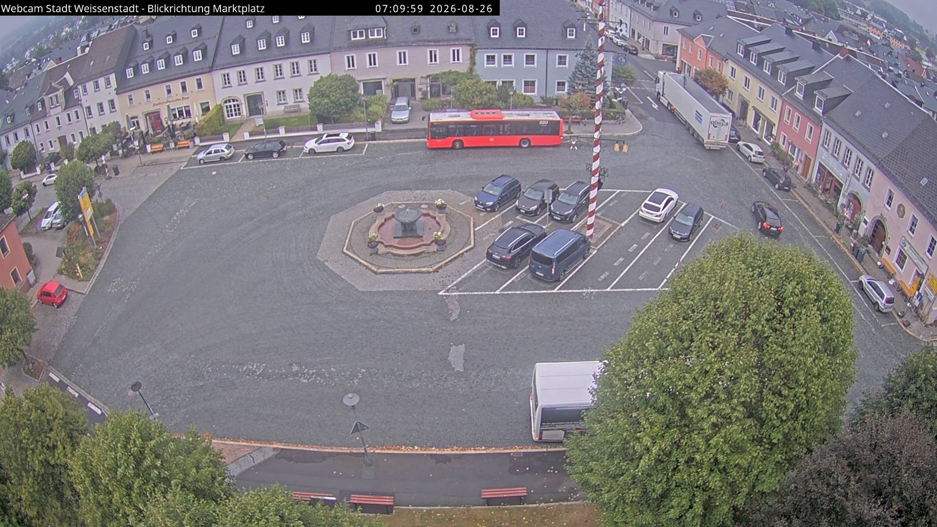 Archiv Foto Webcam Marktplatz Weißenstadt