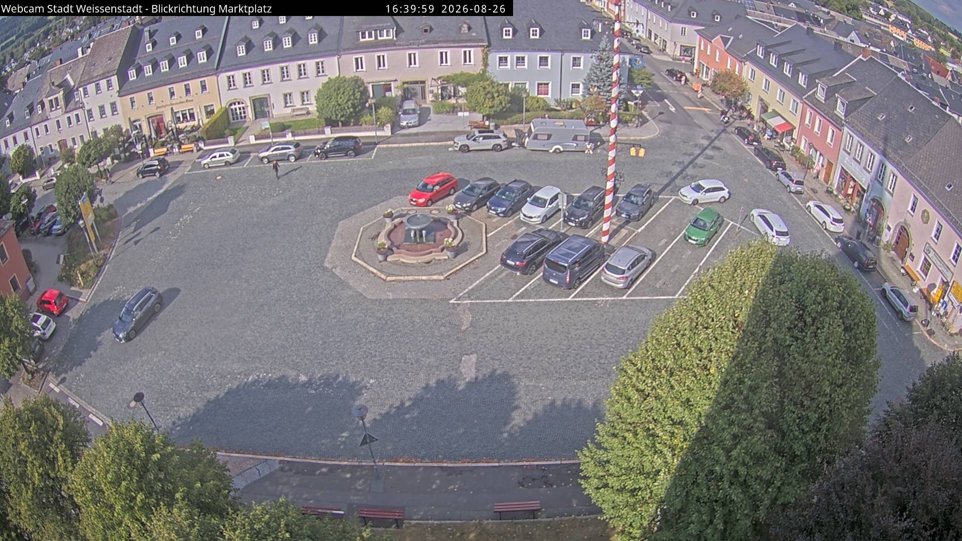Archiv Foto Webcam Marktplatz Weißenstadt