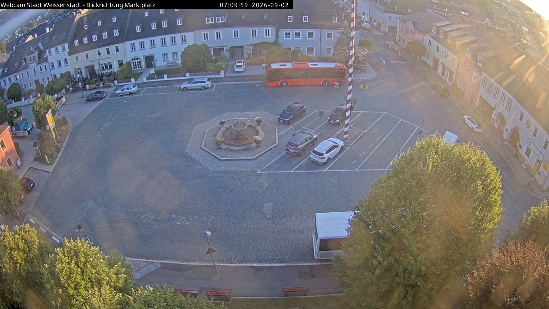 Archiv Foto Webcam Marktplatz Weißenstadt