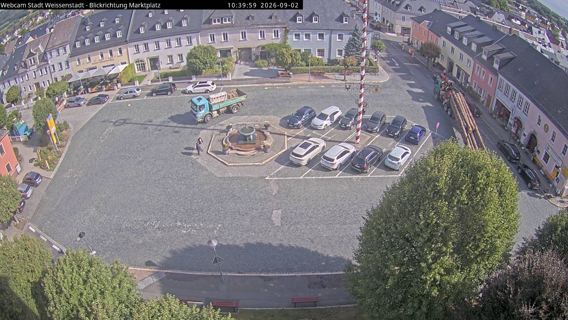 Archiv Foto Webcam Marktplatz Weißenstadt