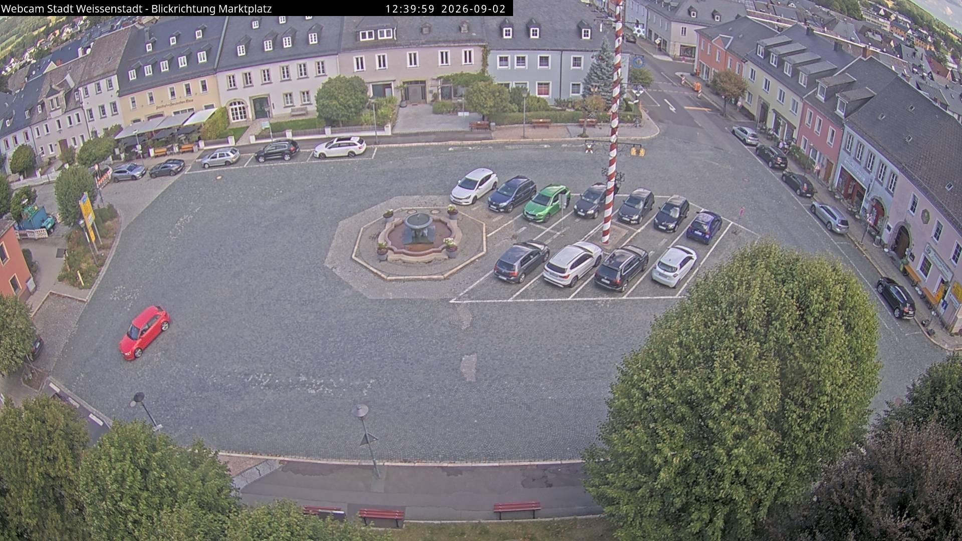Archiv Foto Webcam Marktplatz Weißenstadt