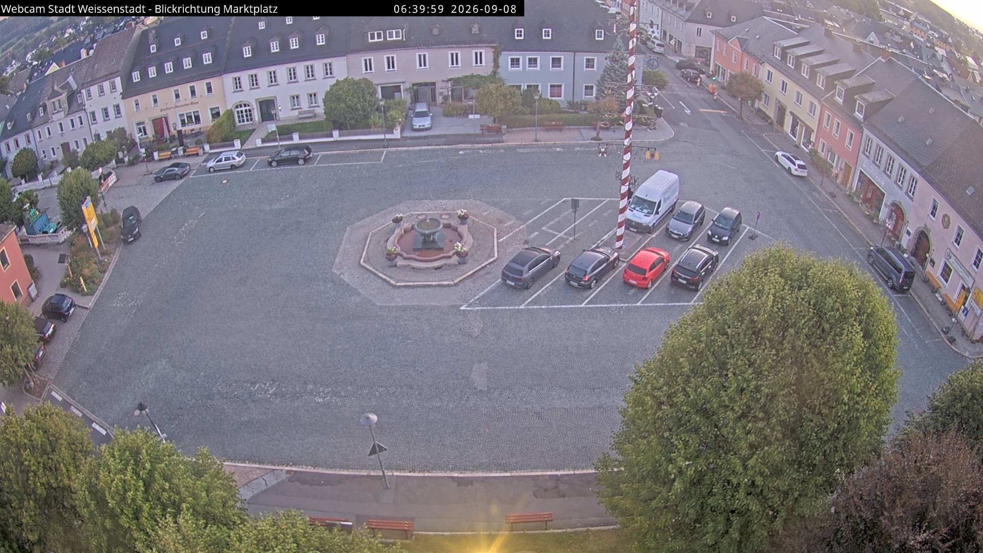 Archiv Foto Webcam Marktplatz Weißenstadt