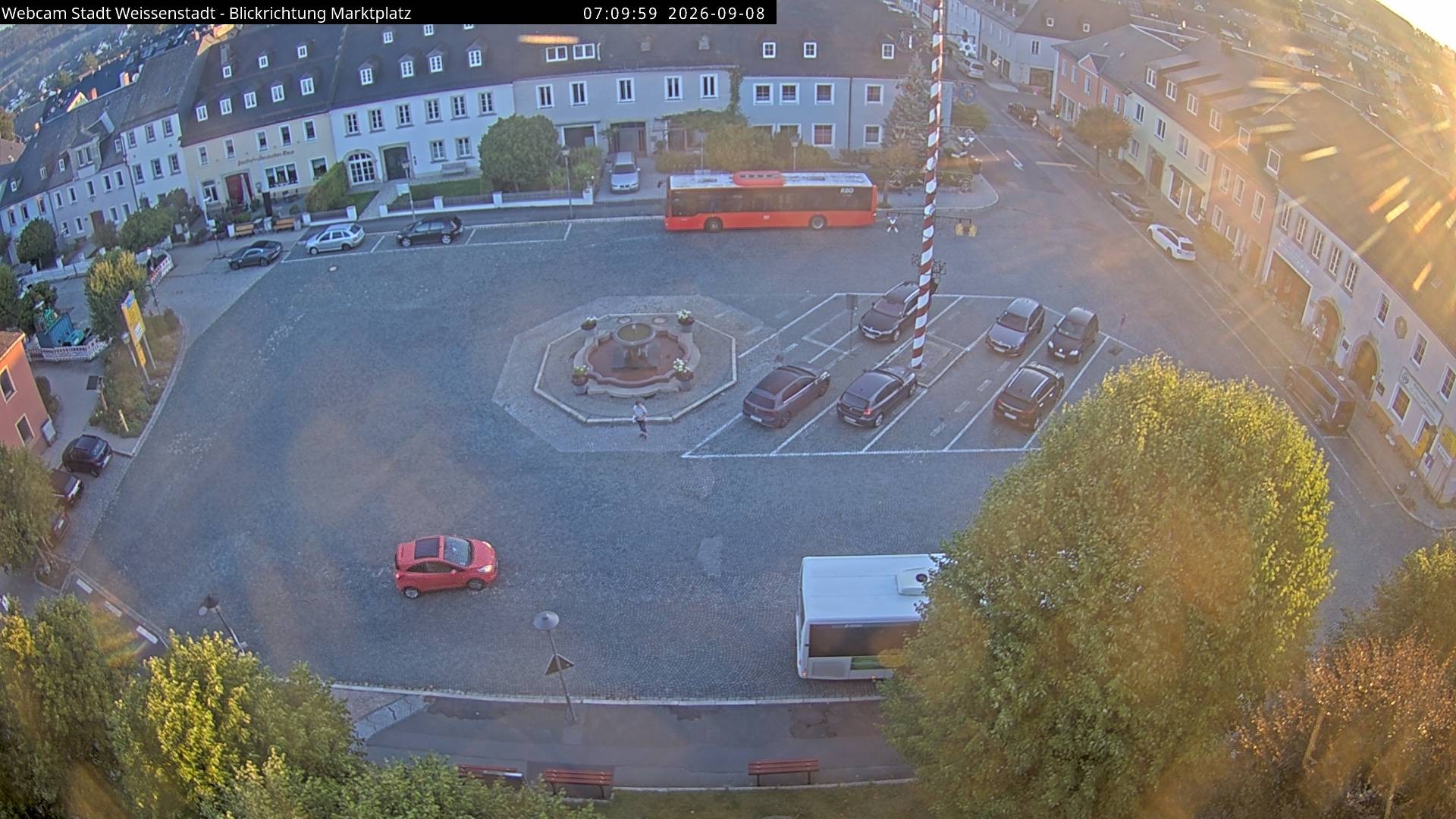 Archiv Foto Webcam Marktplatz Weißenstadt