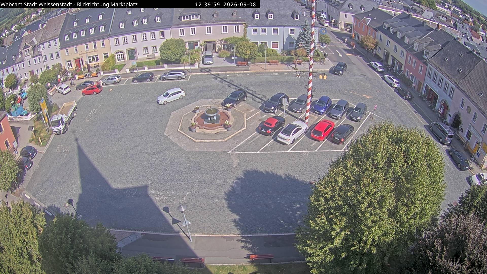 Archiv Foto Webcam Marktplatz Weißenstadt