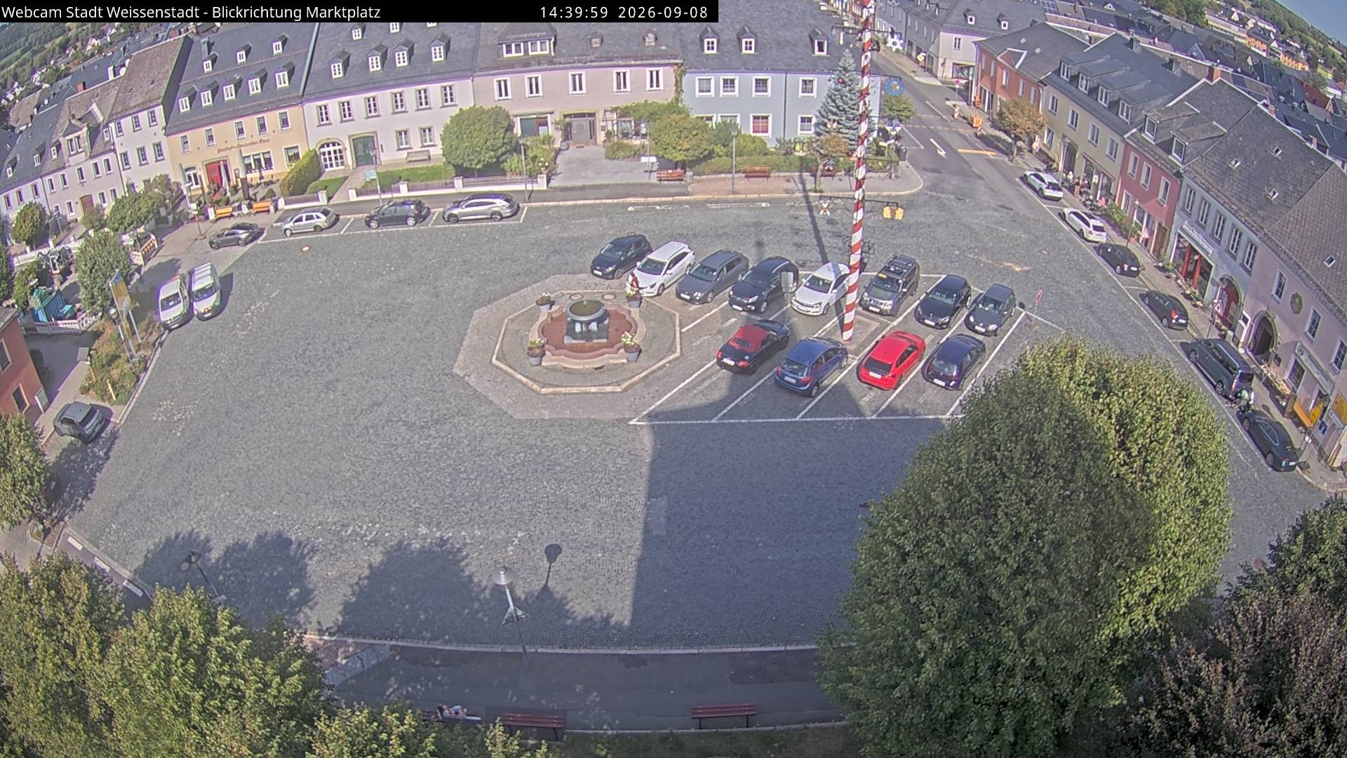 Archiv Foto Webcam Marktplatz Weißenstadt