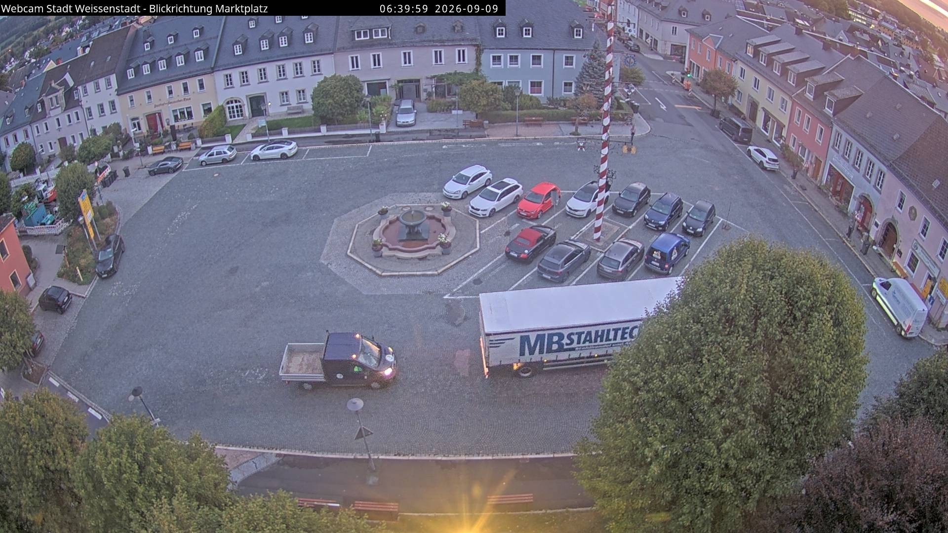 Archiv Foto Webcam Marktplatz Weißenstadt