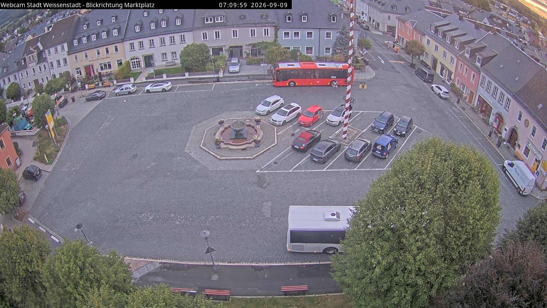 Archiv Foto Webcam Marktplatz Weißenstadt