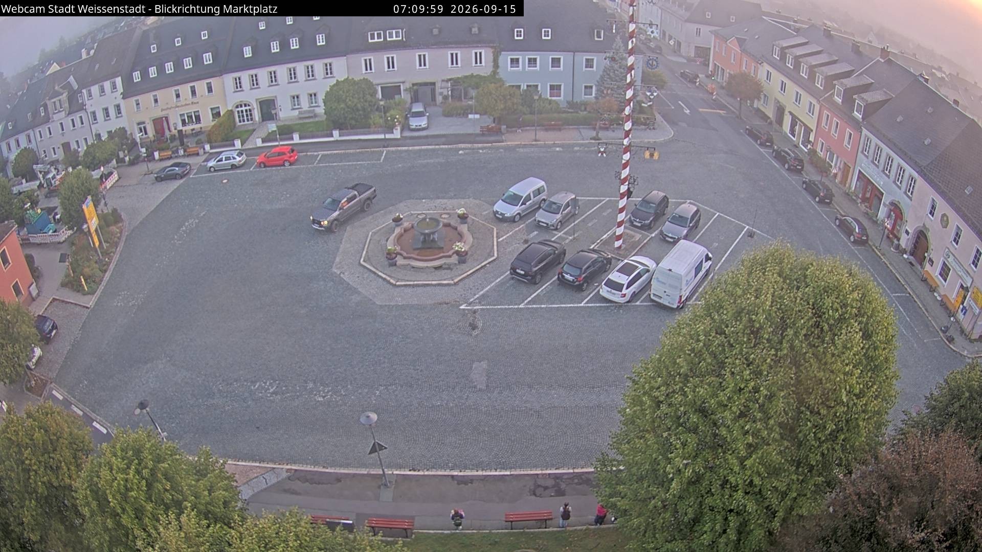 Archiv Foto Webcam Marktplatz Weißenstadt