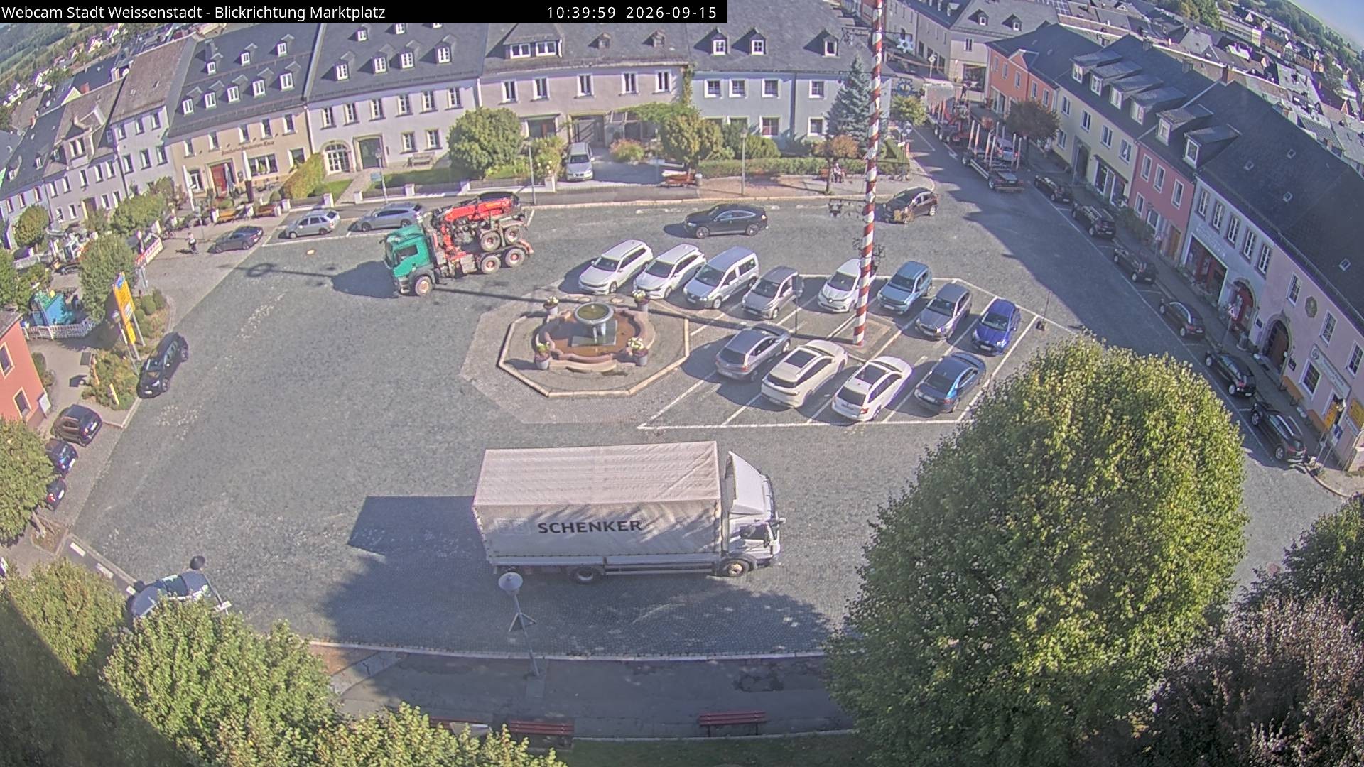 Archiv Foto Webcam Marktplatz Weißenstadt