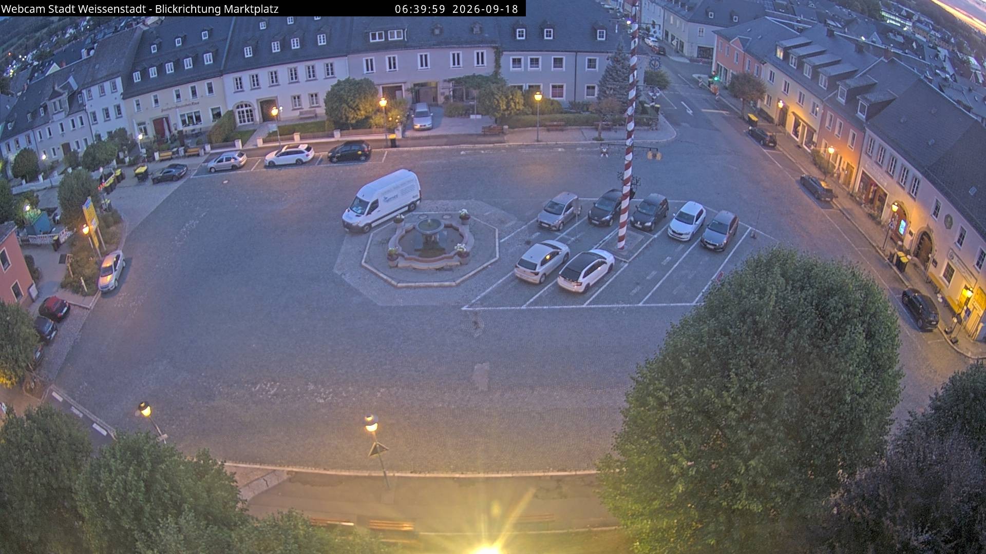 Archiv Foto Webcam Marktplatz Weißenstadt