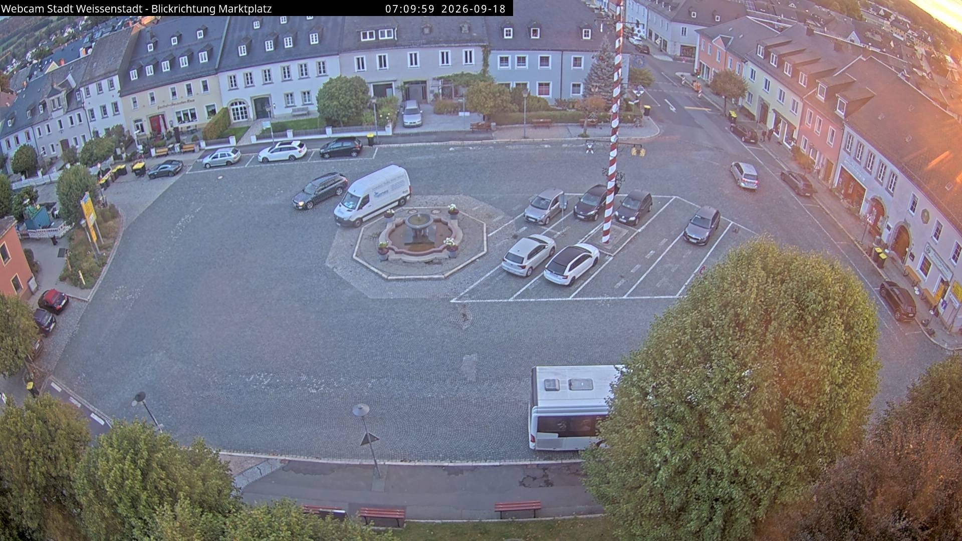 Archiv Foto Webcam Marktplatz Weißenstadt