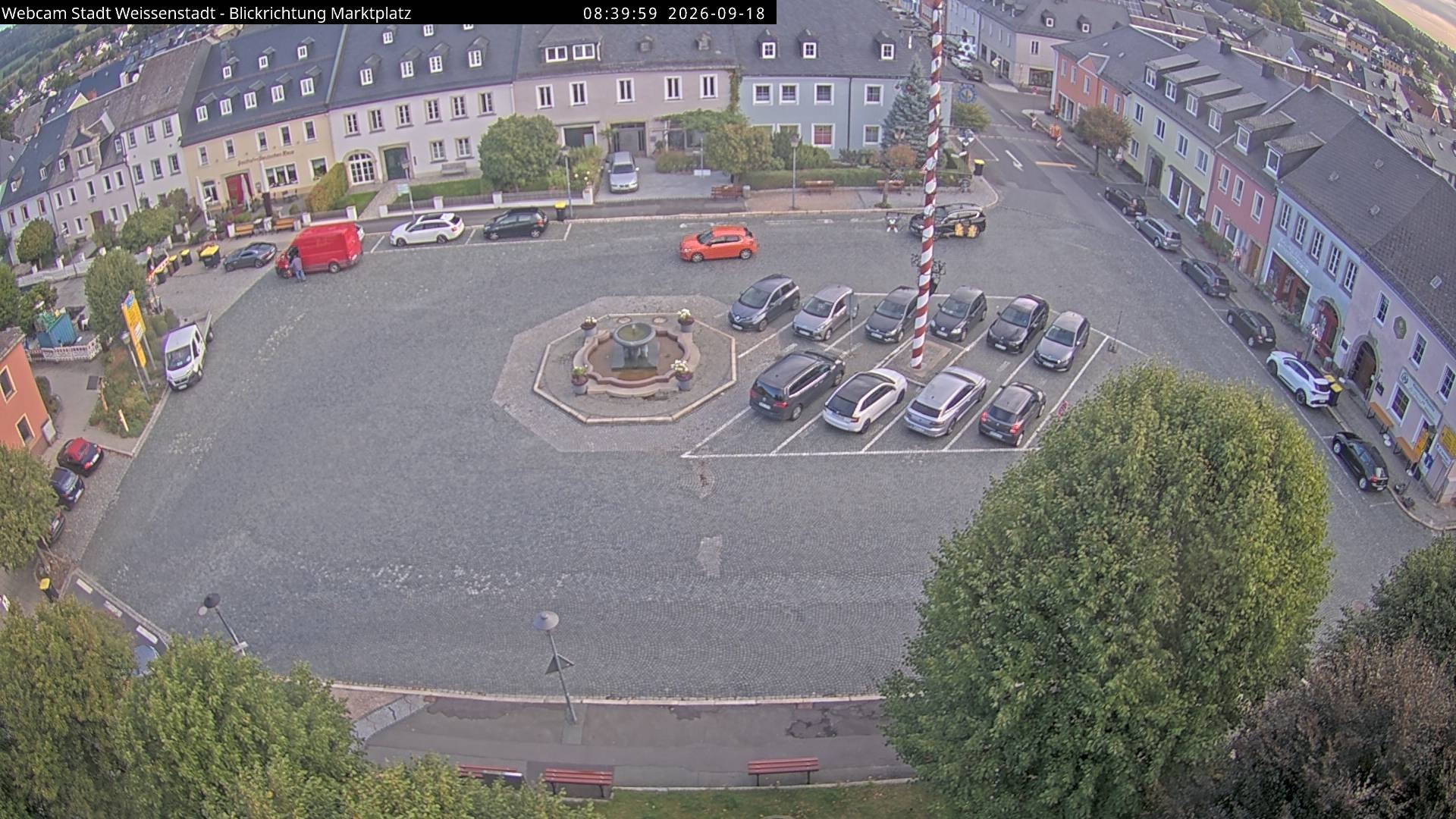 Archiv Foto Webcam Marktplatz Weißenstadt