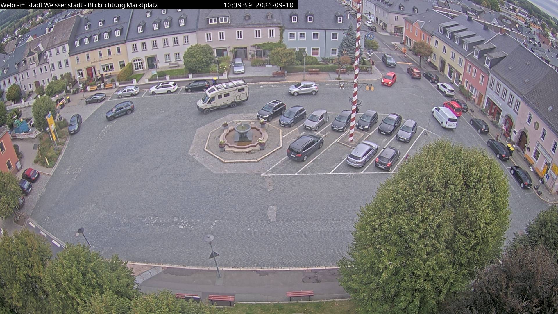 Archiv Foto Webcam Marktplatz Weißenstadt