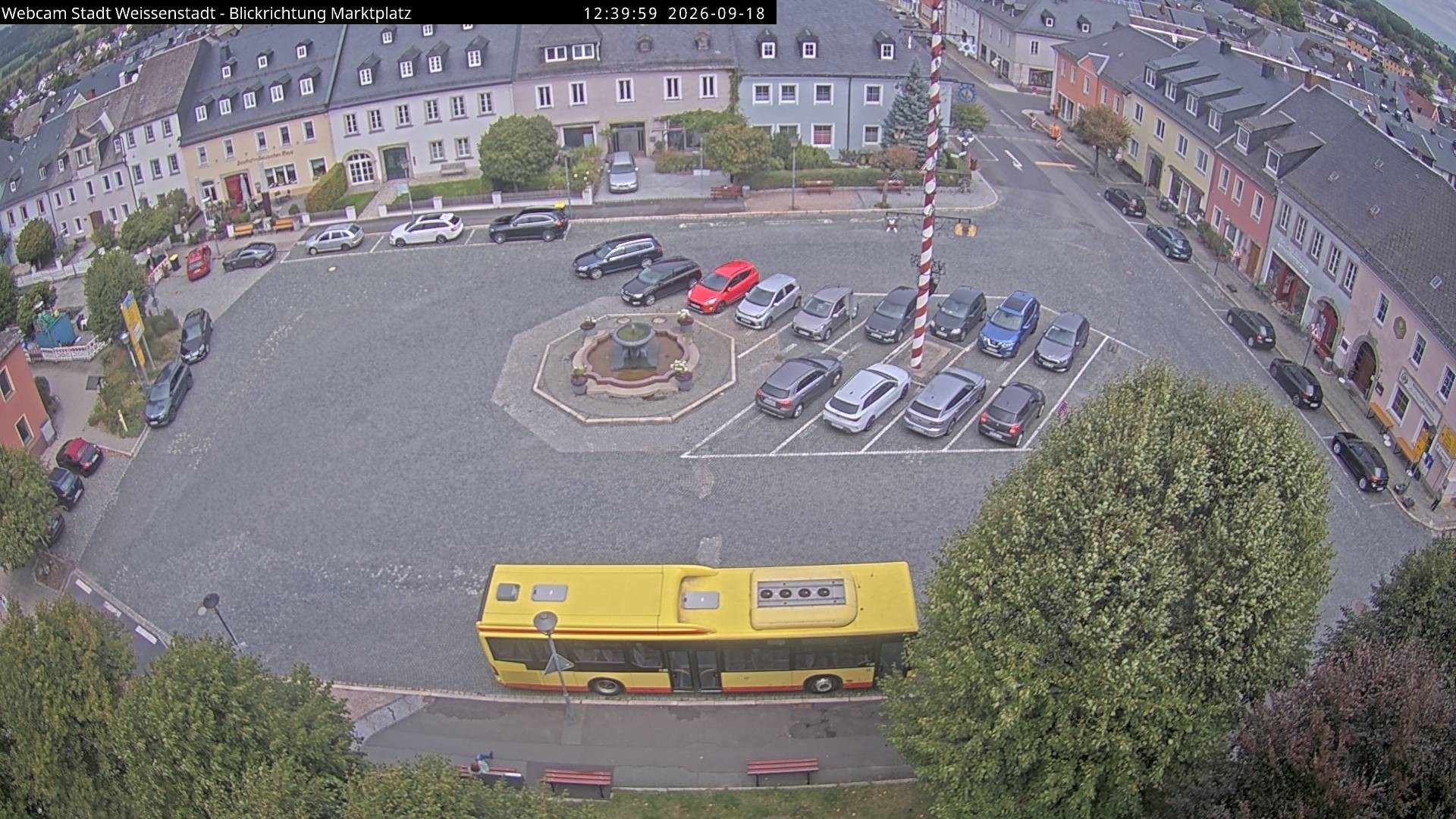 Archiv Foto Webcam Marktplatz Weißenstadt