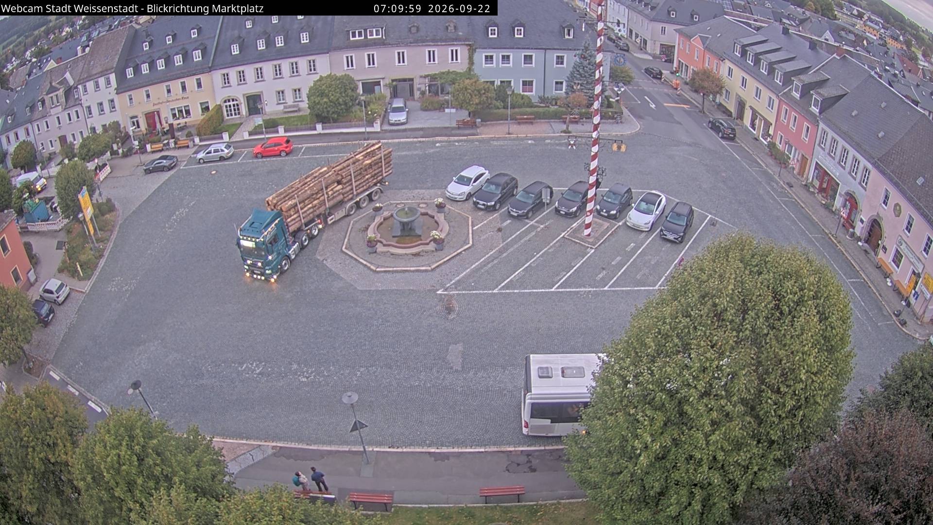 Archiv Foto Webcam Marktplatz Weißenstadt