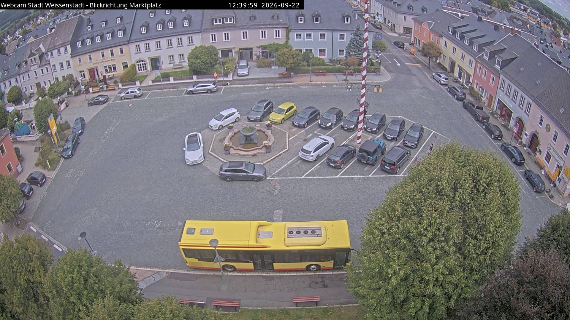 Archiv Foto Webcam Marktplatz Weißenstadt