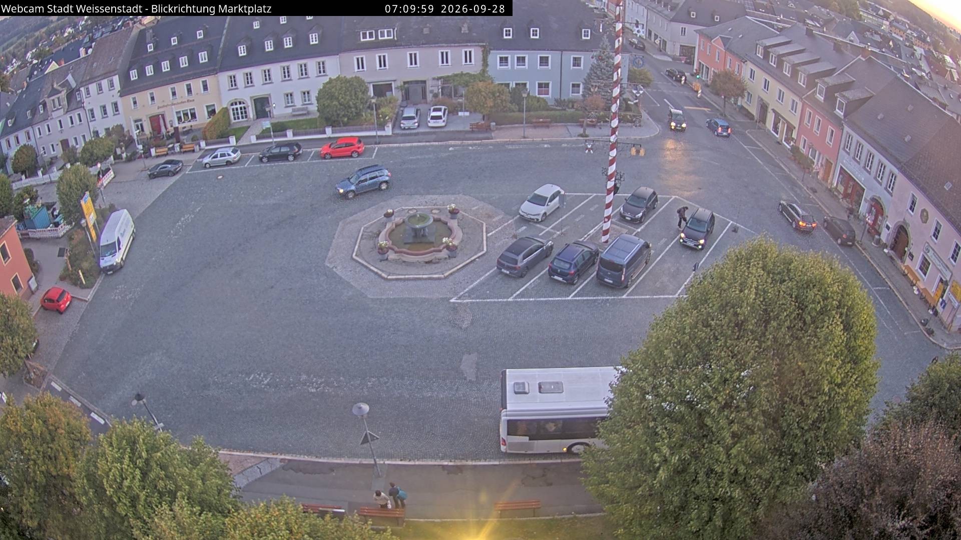 Archiv Foto Webcam Marktplatz Weißenstadt
