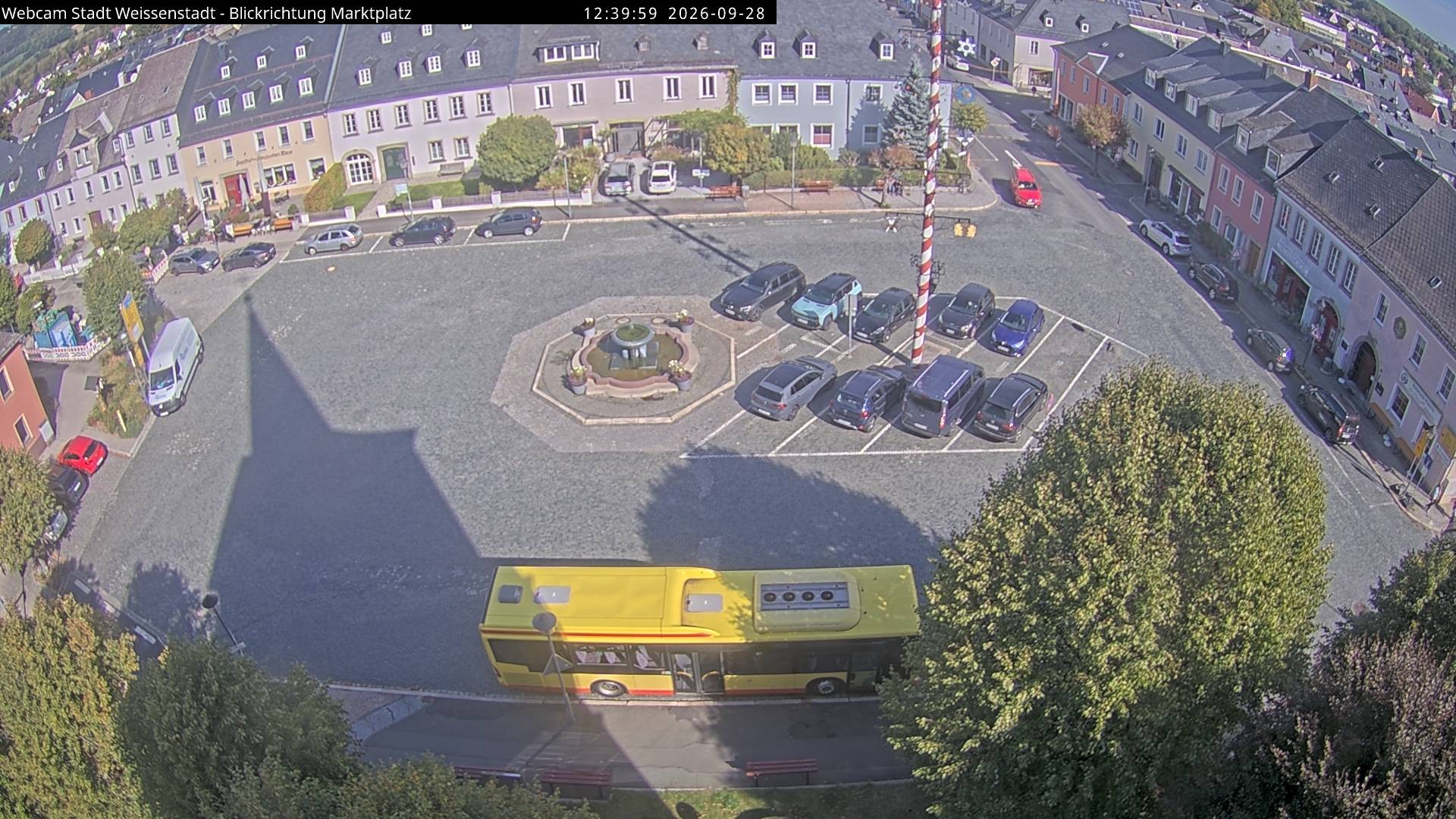 Archiv Foto Webcam Marktplatz Weißenstadt