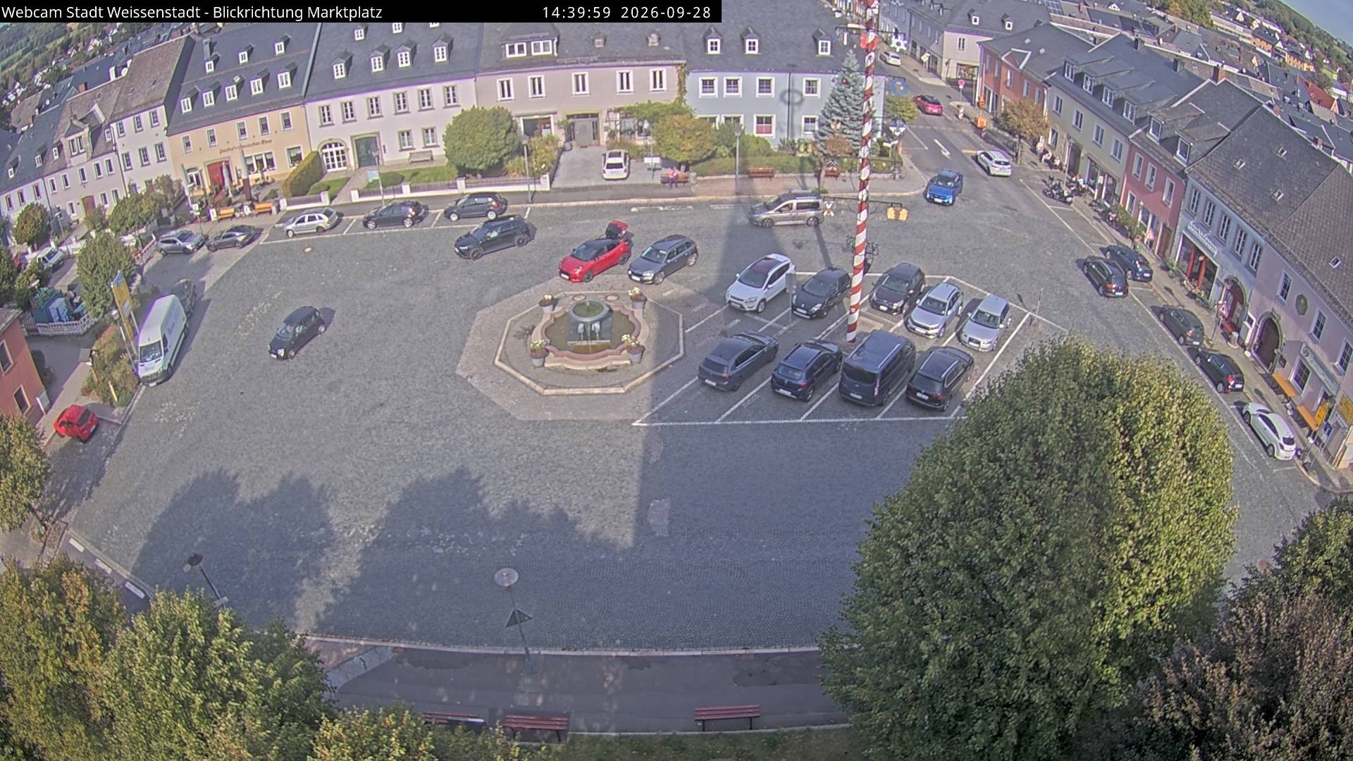 Archiv Foto Webcam Marktplatz Weißenstadt
