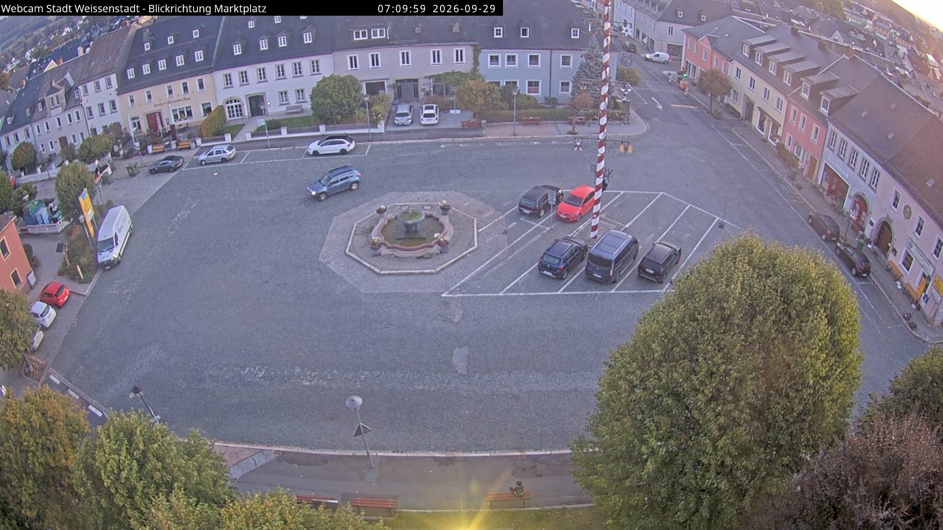 Archiv Foto Webcam Marktplatz Weißenstadt