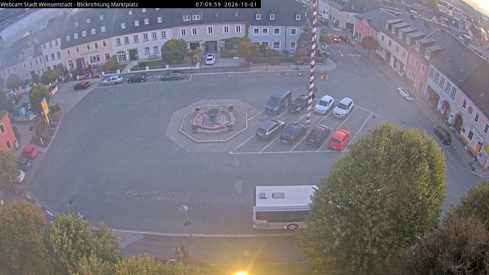Archiv Foto Webcam Marktplatz Weißenstadt
