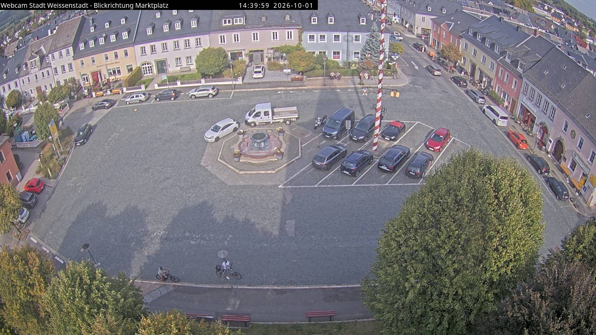 Archiv Foto Webcam Marktplatz Weißenstadt