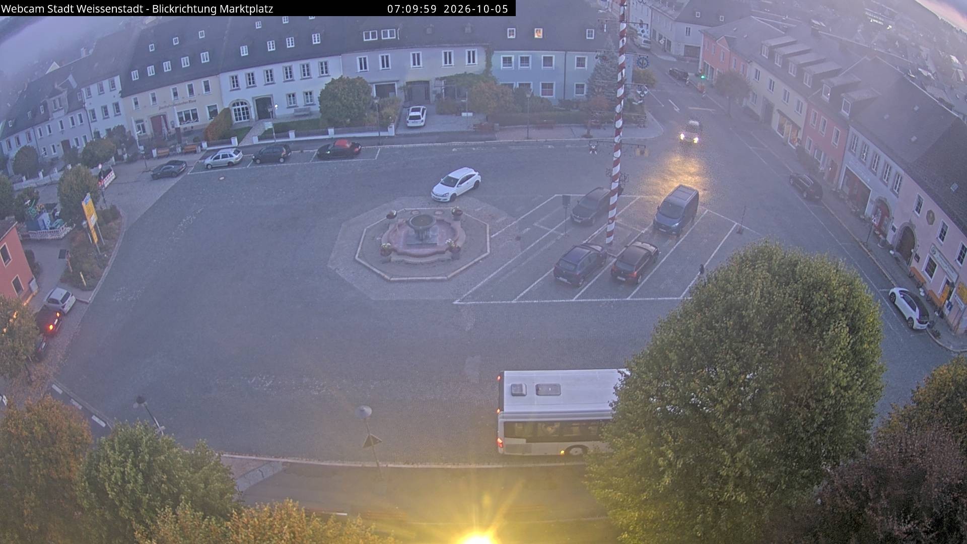 Archiv Foto Webcam Marktplatz Weißenstadt