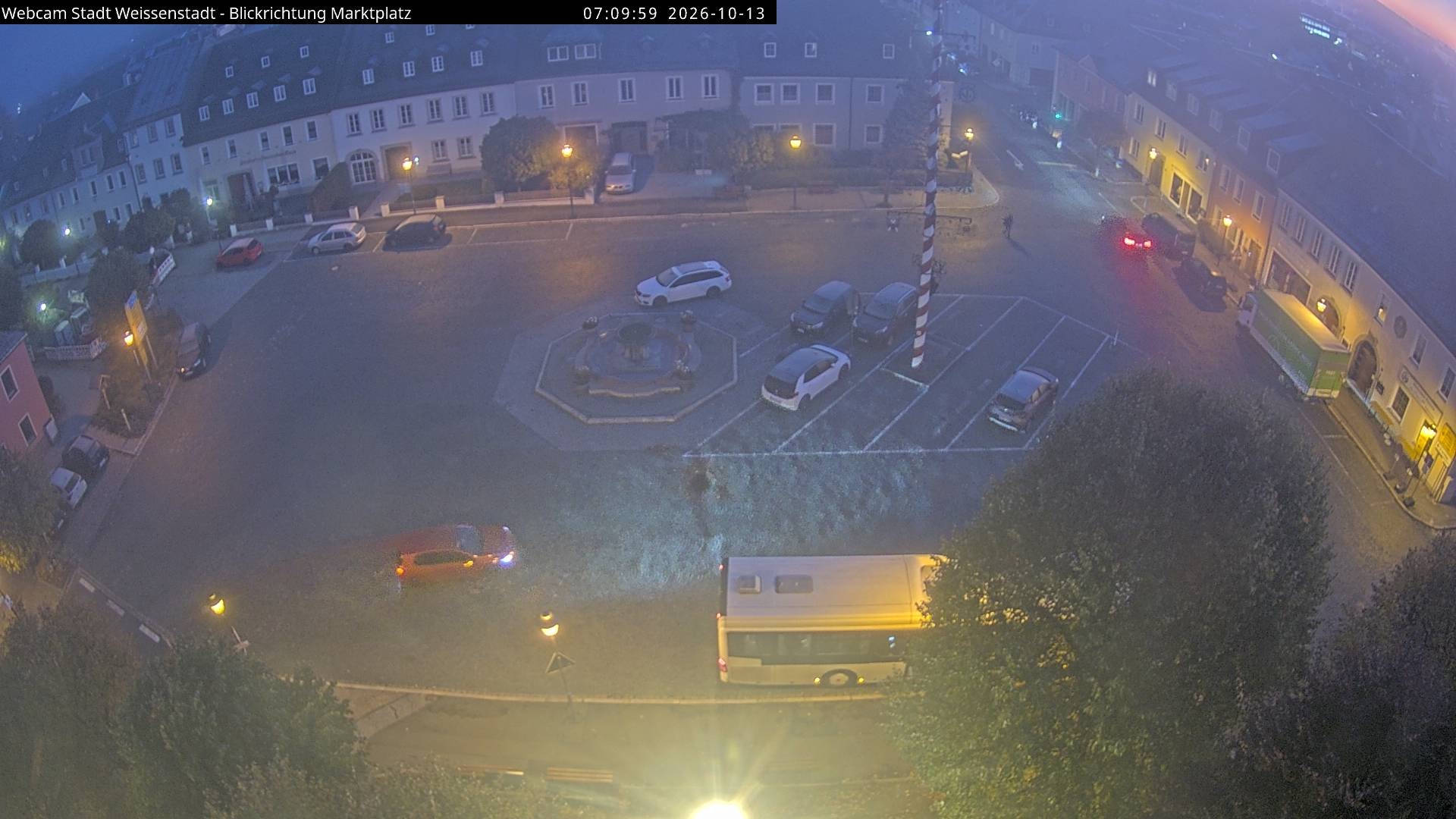 Archiv Foto Webcam Marktplatz Weißenstadt