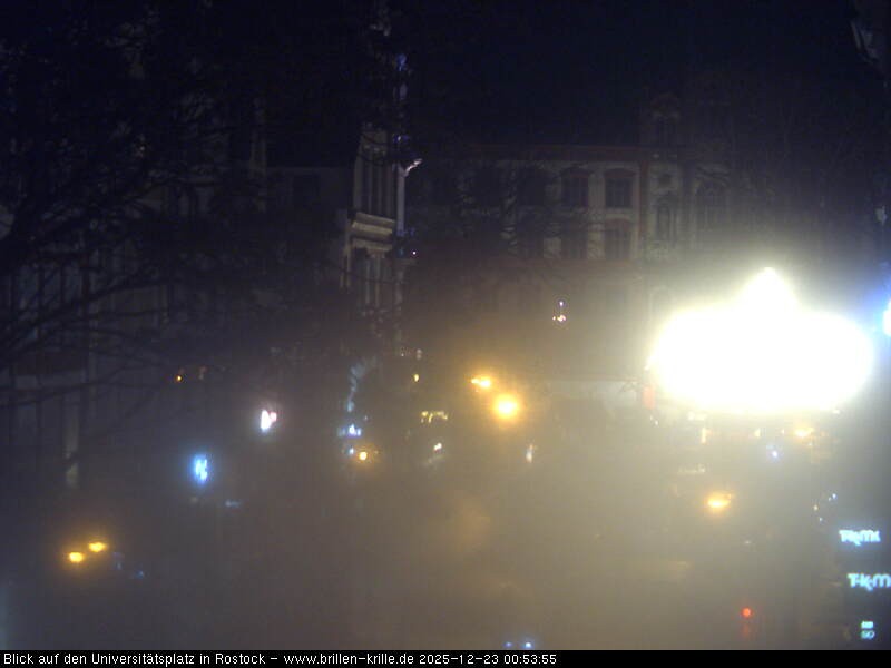 Archiv Foto Webcam Rostock - Universitätsplatz