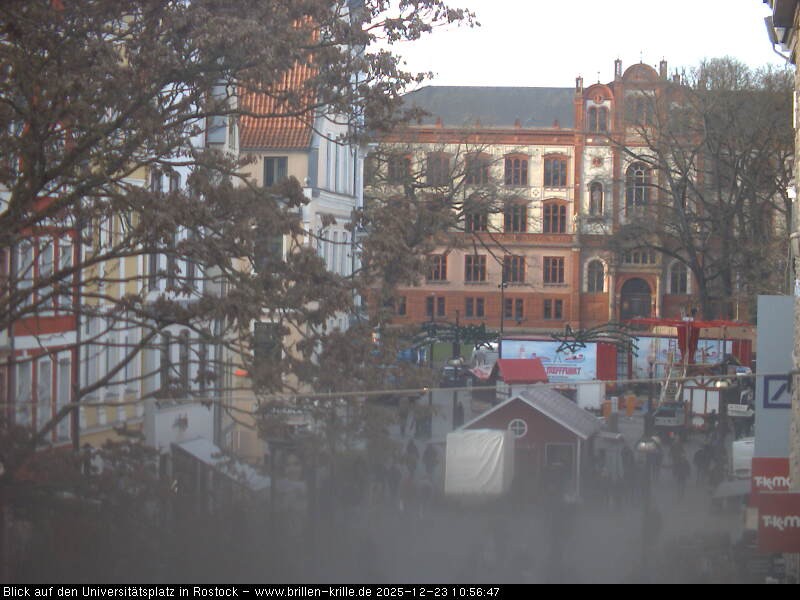 Archiv Foto Webcam Rostock - Universitätsplatz