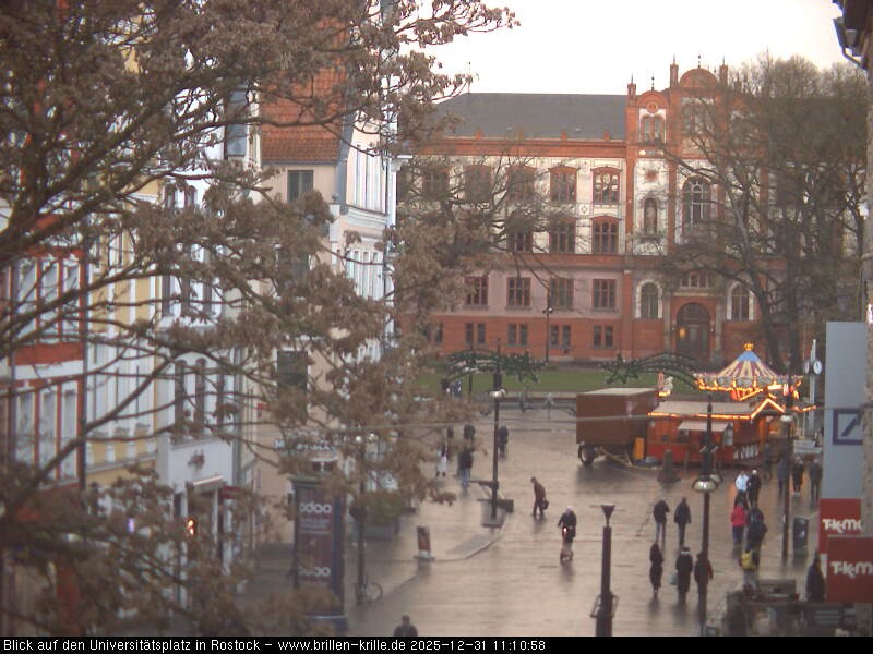 Archiv Foto Webcam Rostock - Universitätsplatz